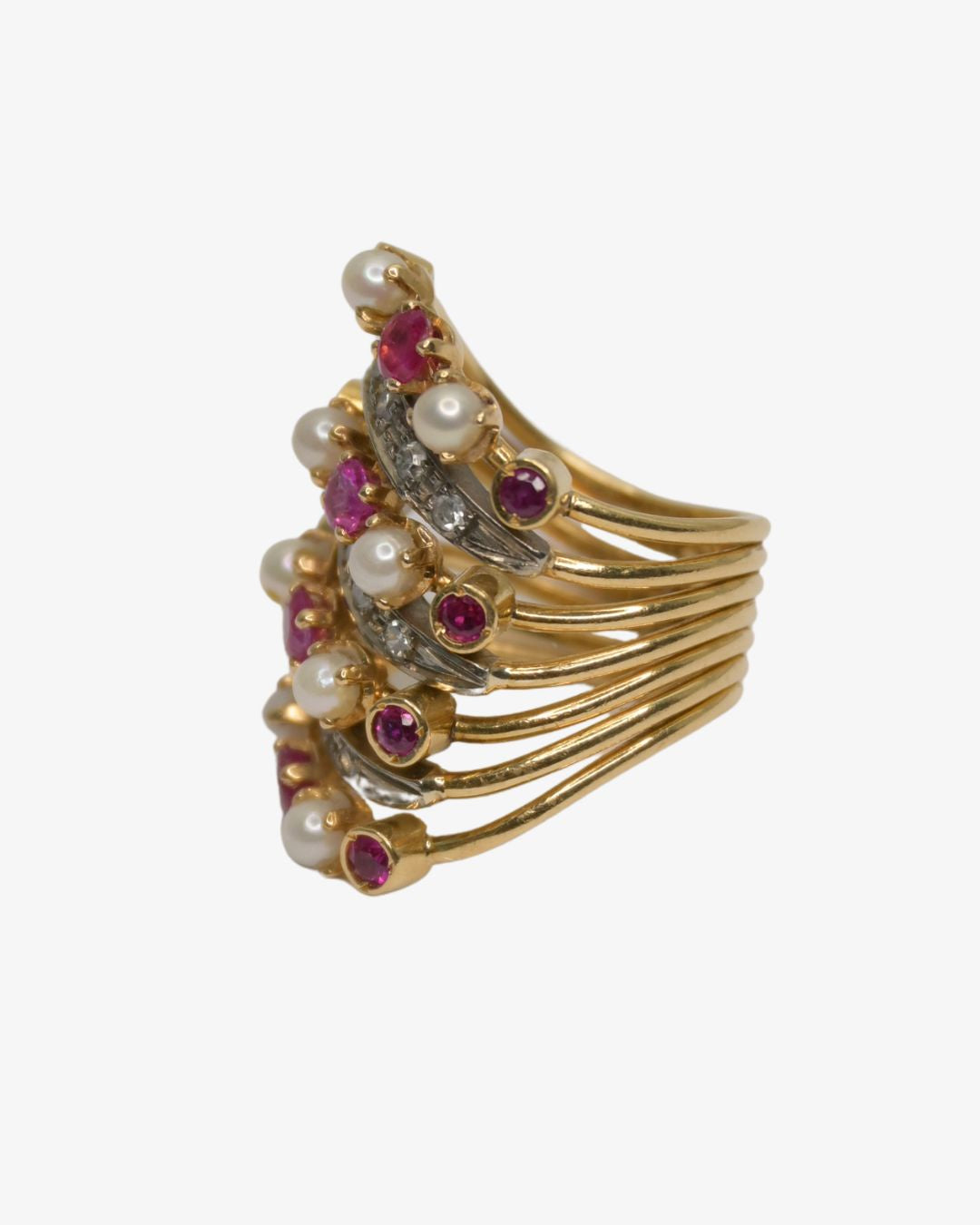 Axelle Delhaye - Bague Rubis Opales