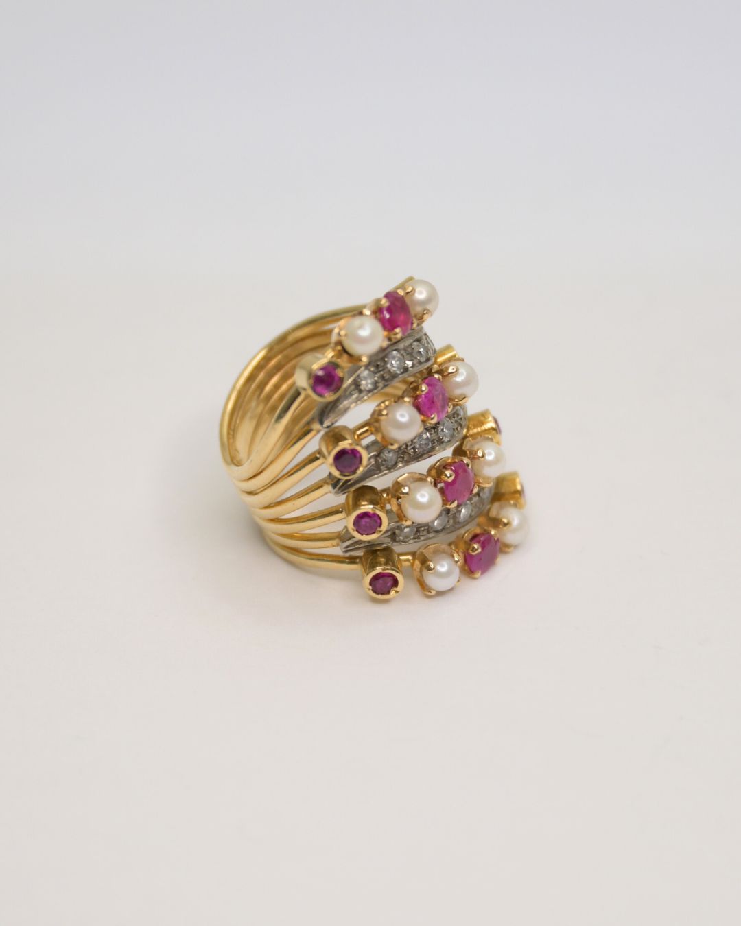 Axelle Delhaye - Bague Rubis Opales