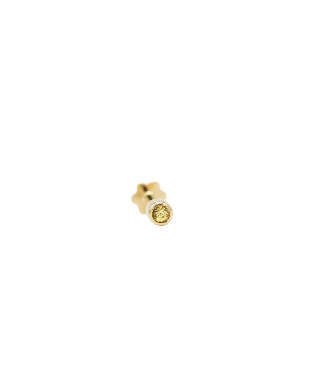 The Wild-Mini Stone Yellow Sapphire Piercing