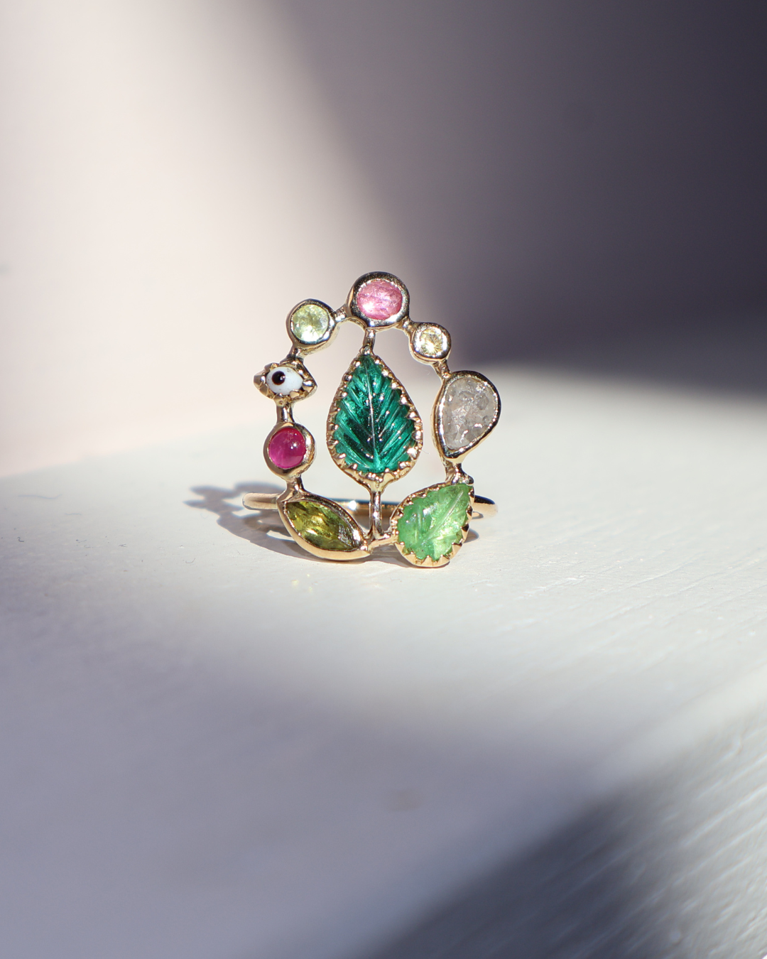 Dorette- Bague jardin céramic eye