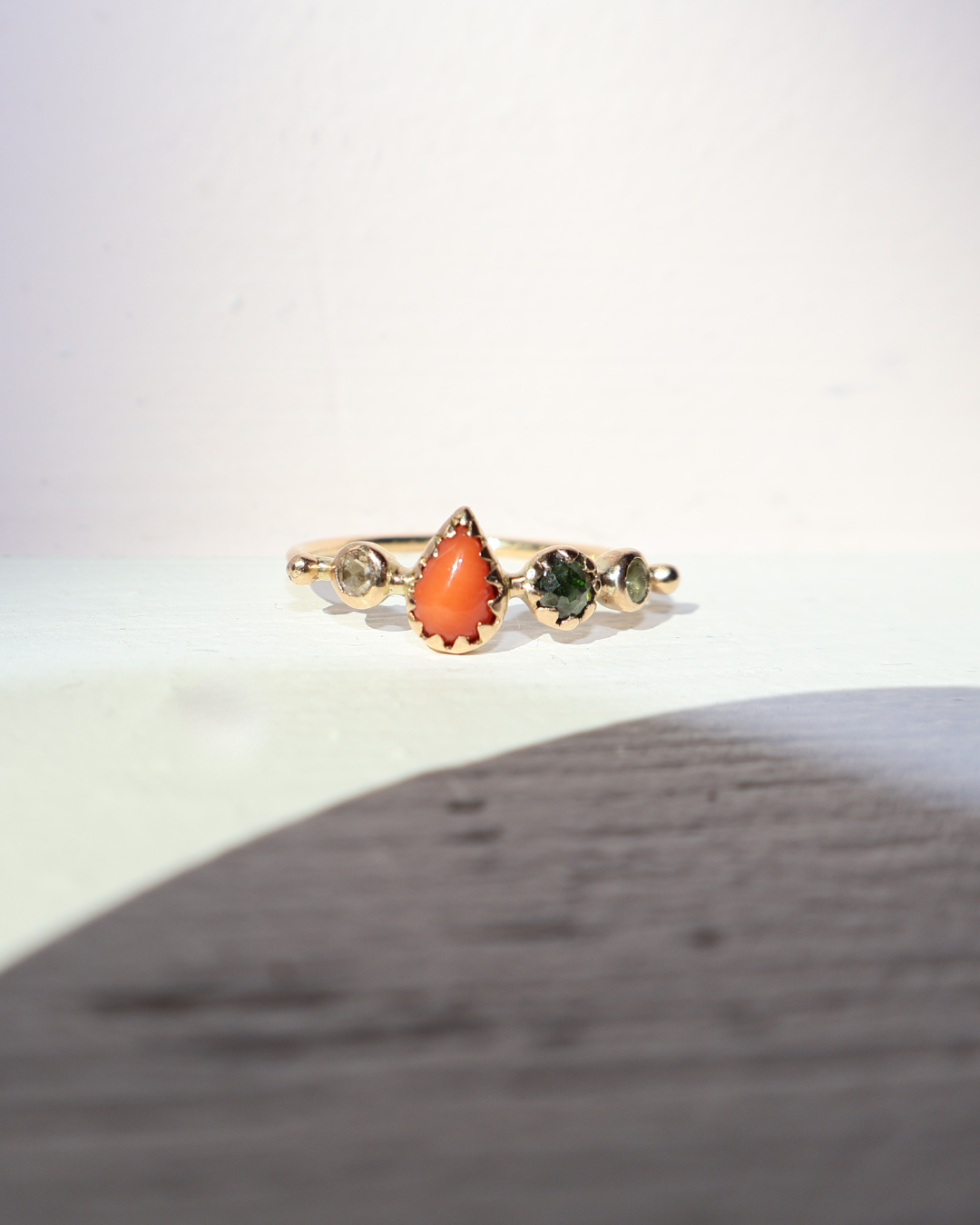 Dorette- Bague simple Agate Cabochon