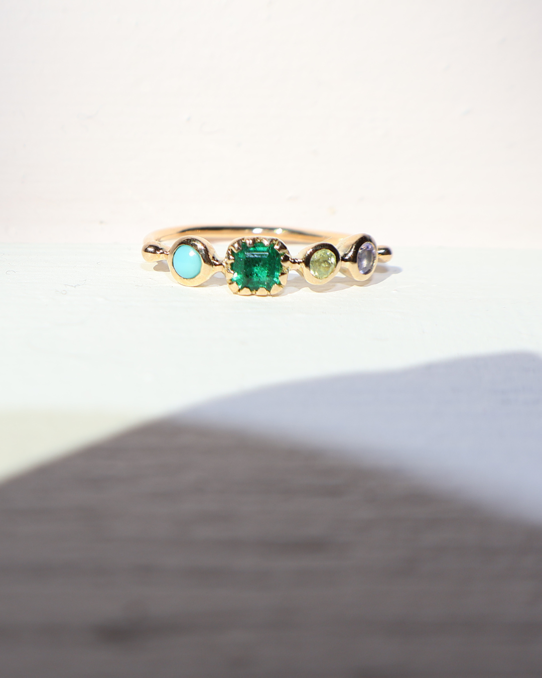 Dorette- Bague simple Turquoise