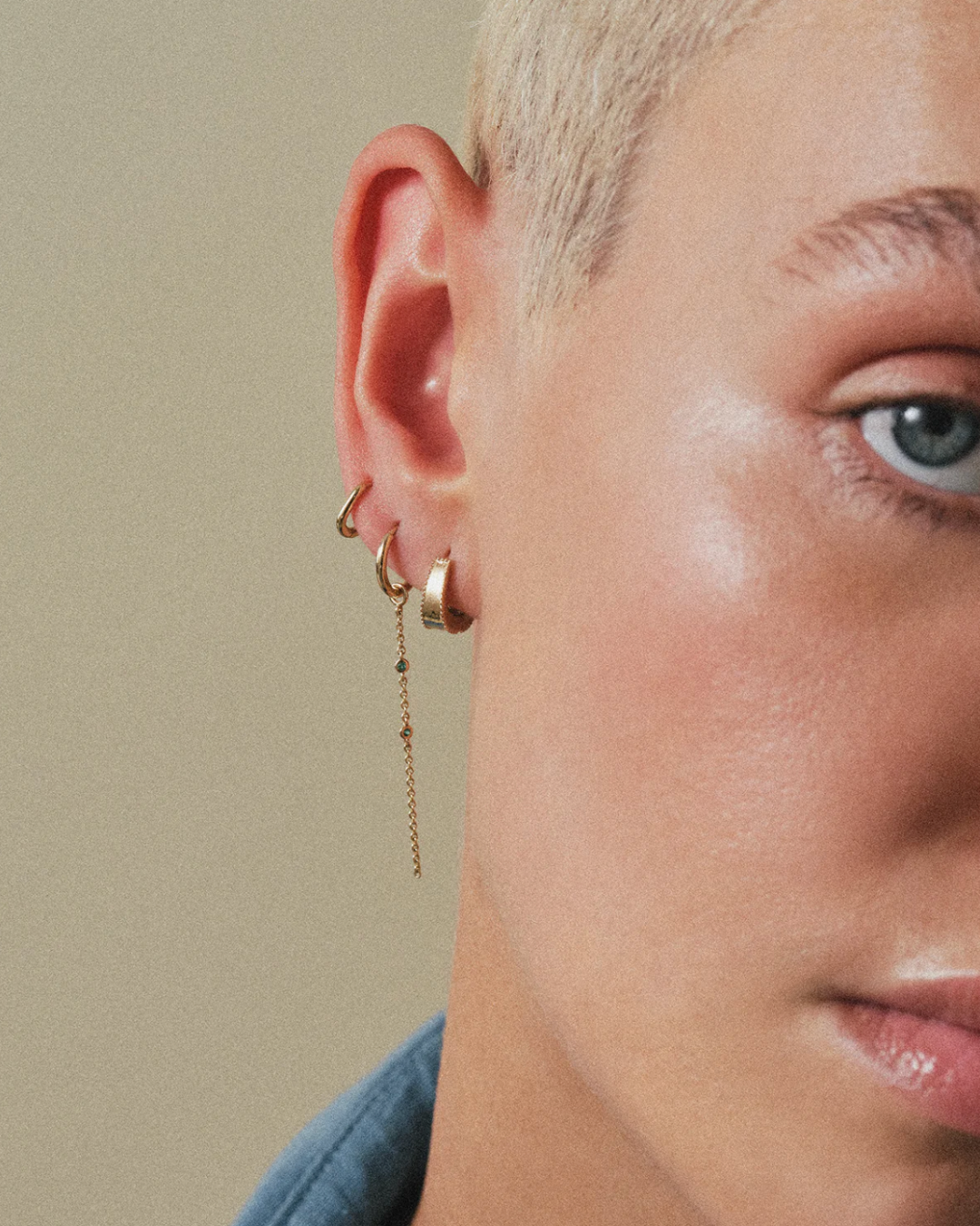 Métier - Duo Gemstone Chain Plaque