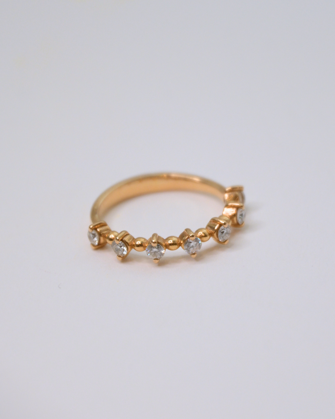 Axelle Delhaye - Bague Diamants et Or Rose