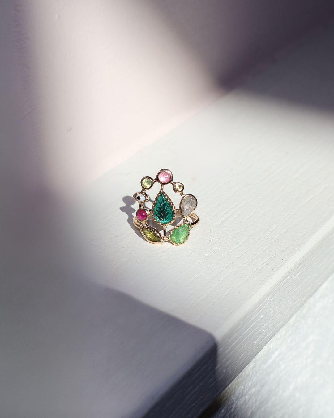 Dorette- Bague jardin céramic eye