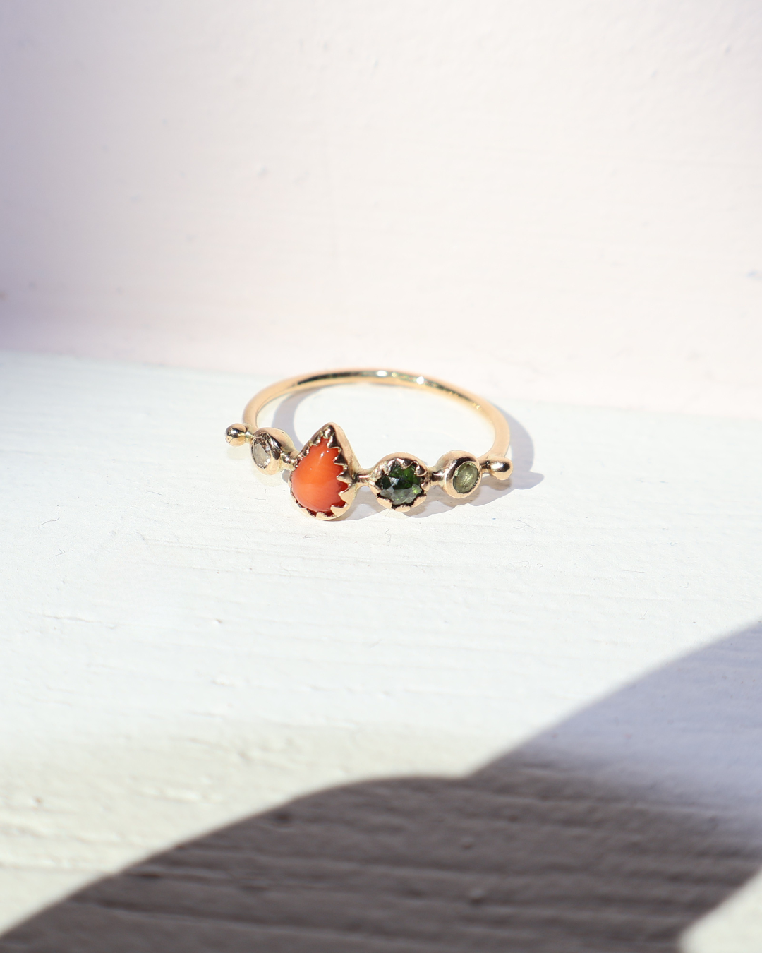Dorette- Bague simple Agate Cabochon