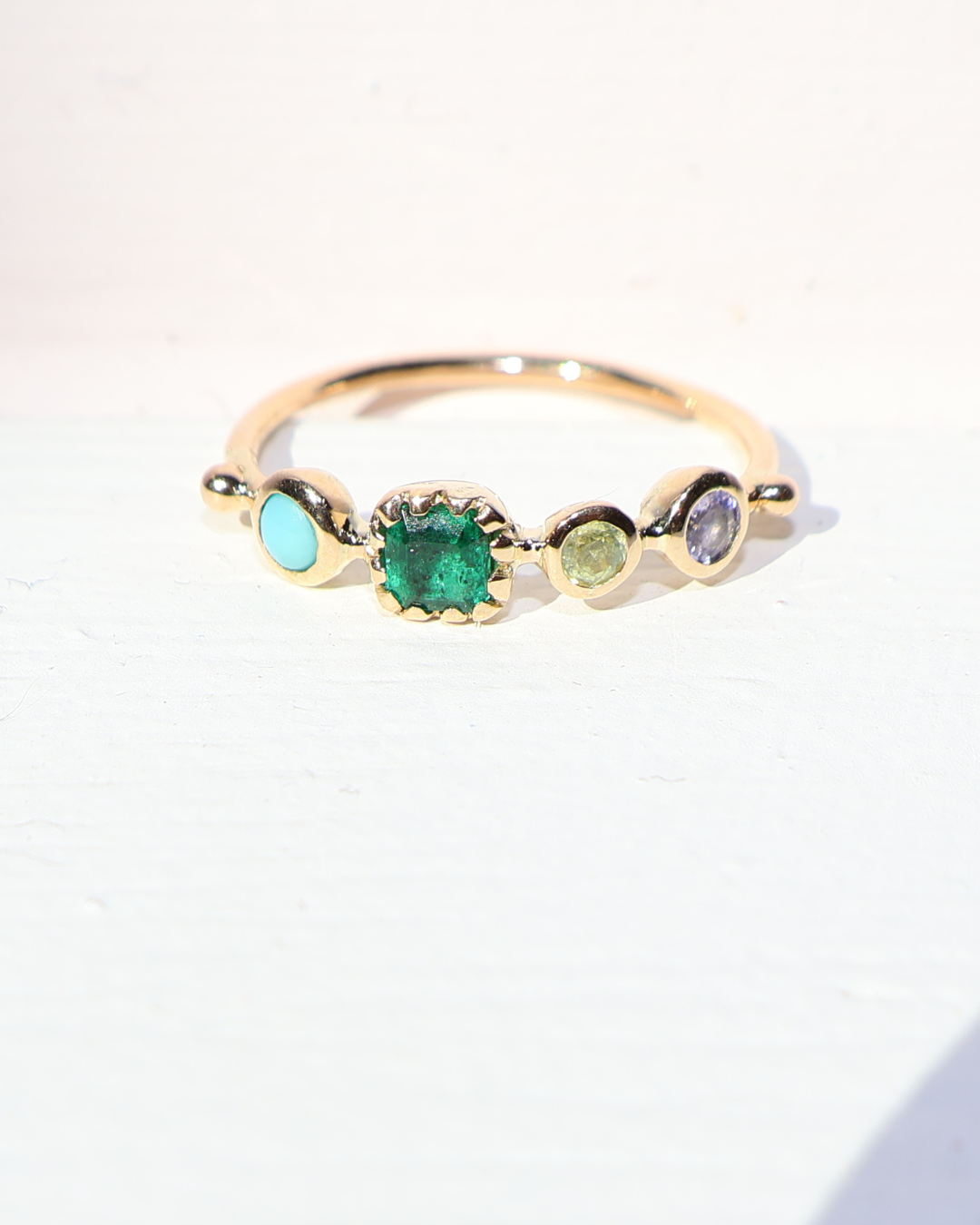 Dorette- Bague simple Turquoise