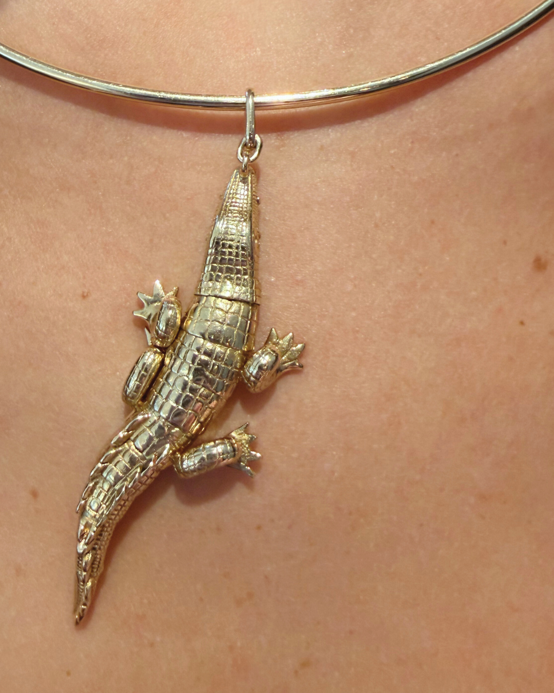 Axelle Delhaye - Pendentif Crocodile