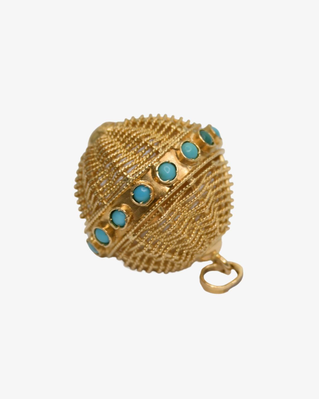 Axelle Delhaye - Pendentif boules Turquoises