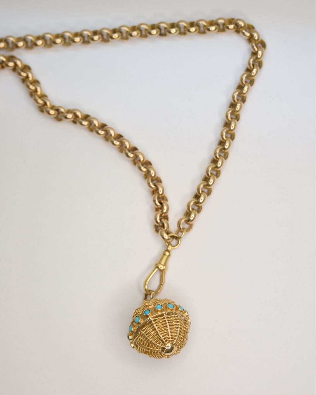 Axelle Delhaye - Pendentif boules Turquoises