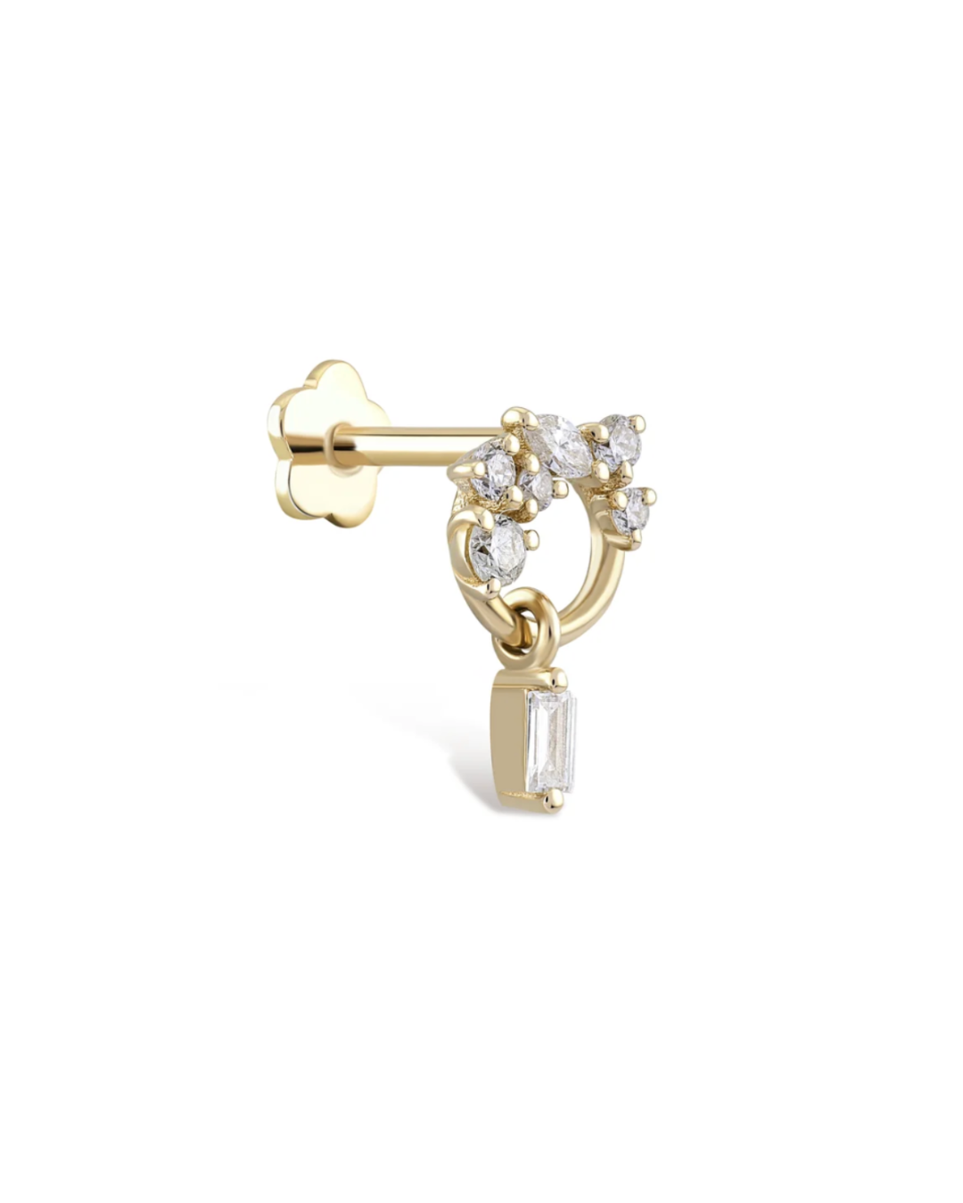 AXL - Dangle Diamond Baguette Piercing