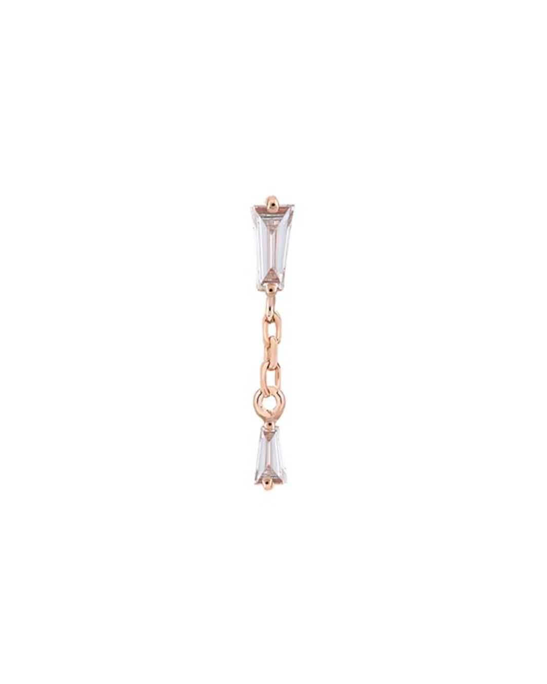 AXL - Double Baguette Diamond Dangle