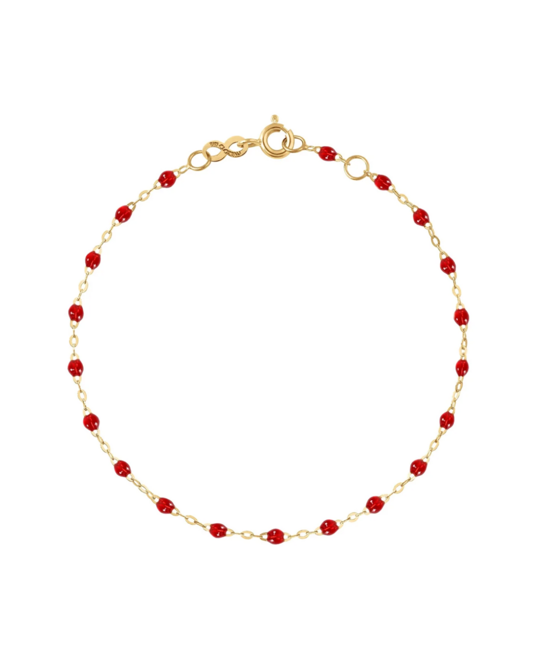 Bracelet rubis Classique Gigi, or jaune, 17 cm