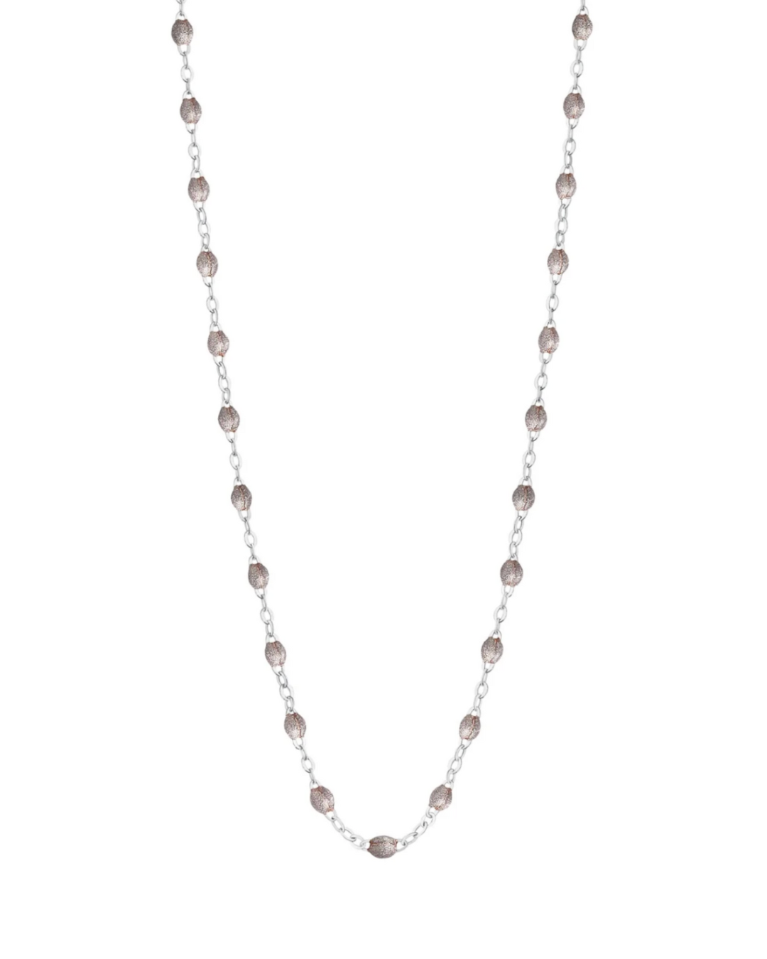 Gigi Clozeau- Collier argent Classique Gigi, or blanc, 42 cm
