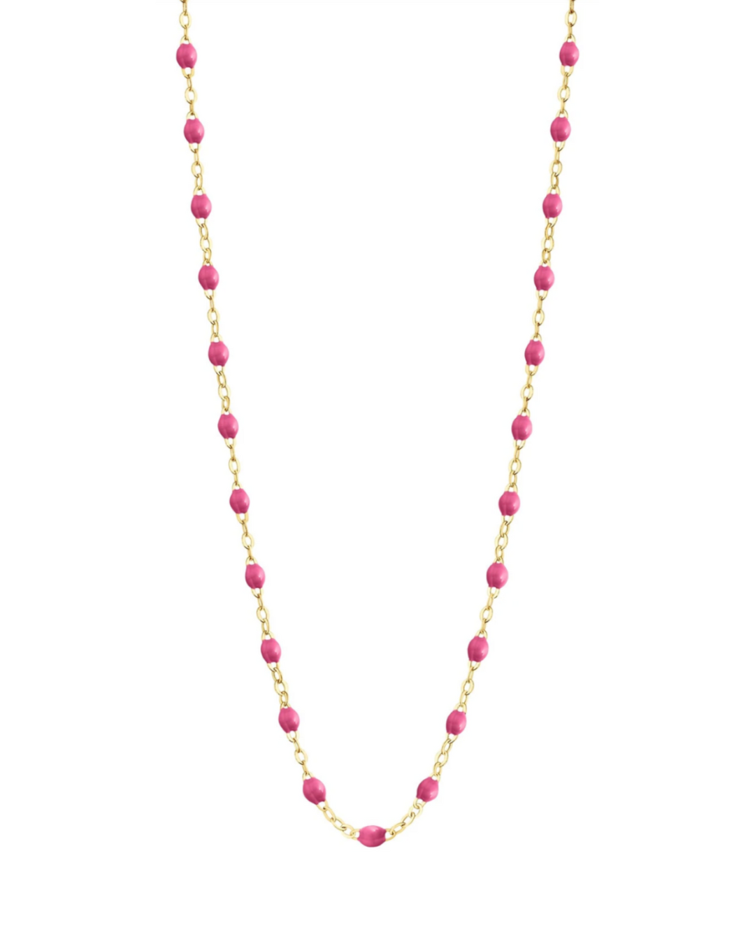 Collier bonbon Classique Gigi, or jaune, 50 cm