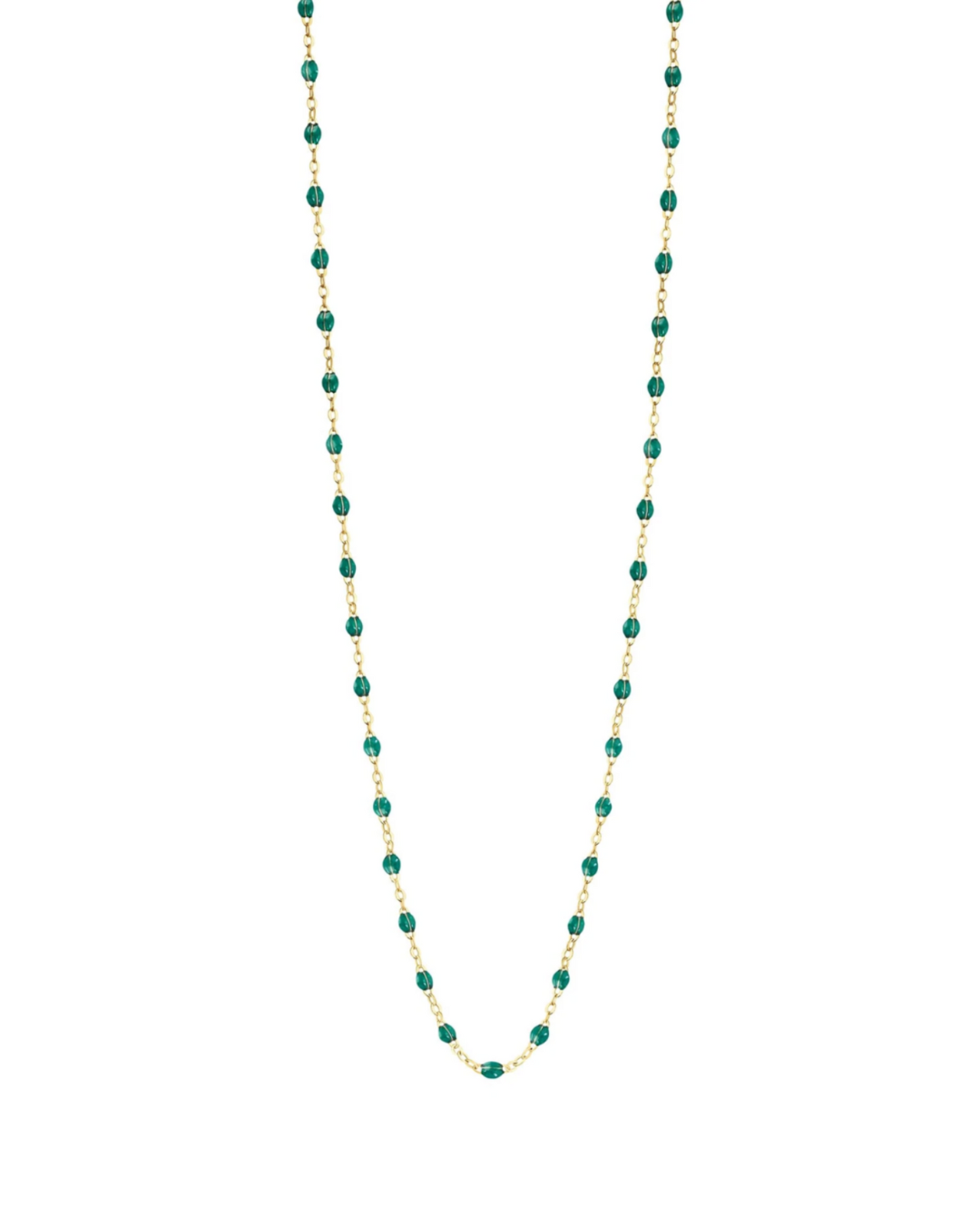 Collier émeraude Classique Gigi, or jaune, 42cm