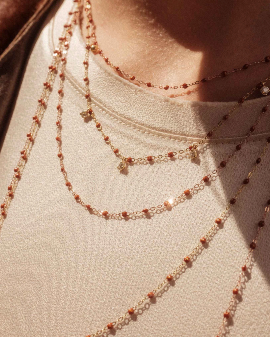 Gigi Clozeau- Collier fauve Classique Gigi, 42 cm