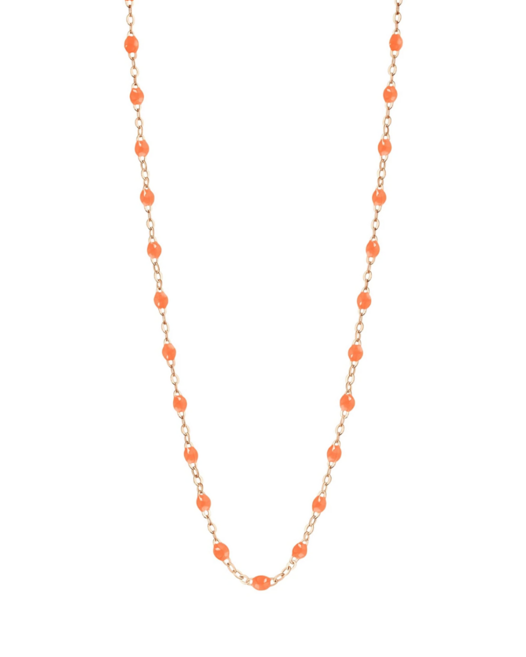 Gigi Clozeau- Collier orange fluo Classique Gigi 42 cm