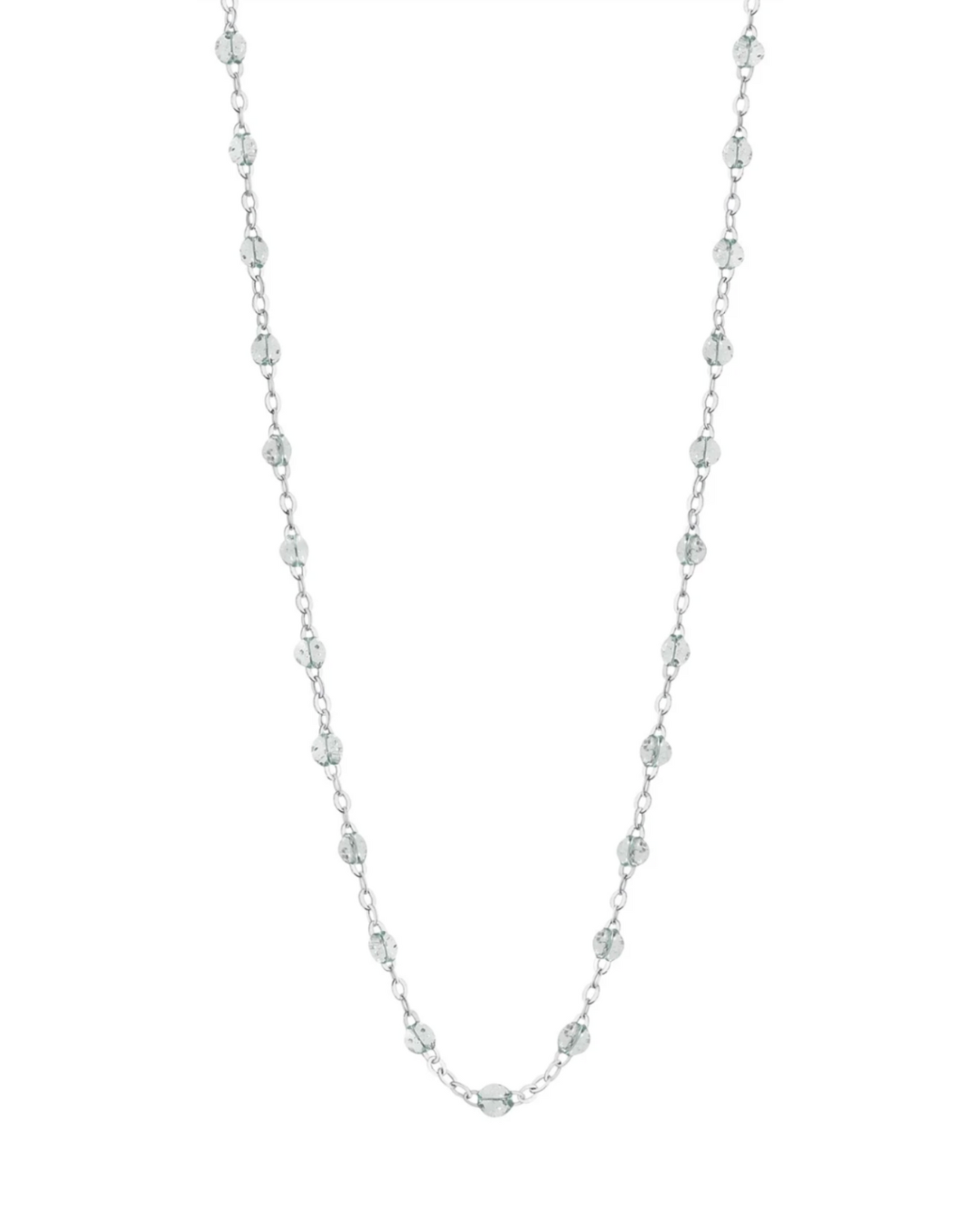 Gigi Clozeau- Collier sparkle Classique Gigi, or blanc, 42 cm