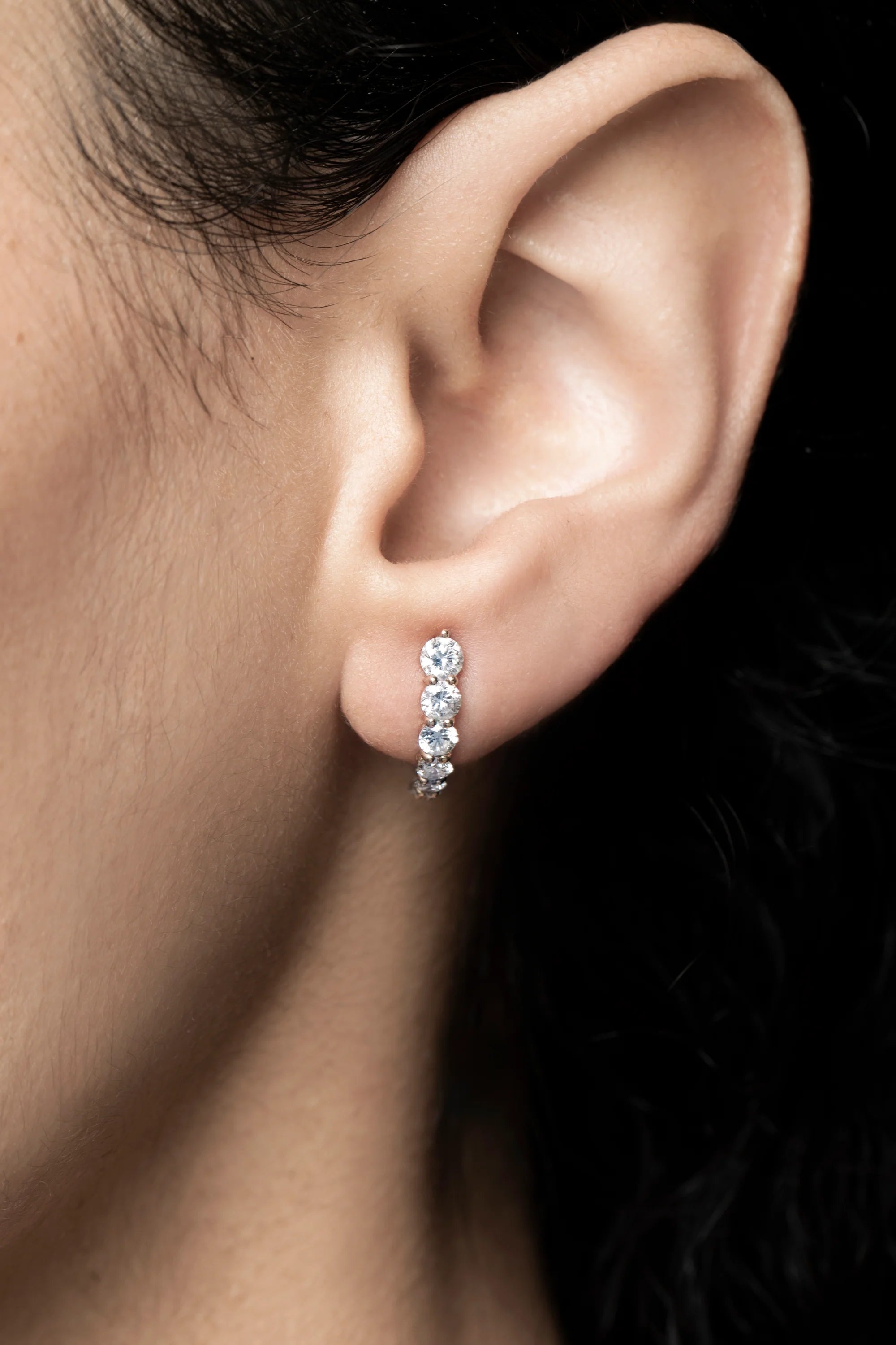 Margaret Mae -Boucles d’Oreilles Moonlight Or et Diamant