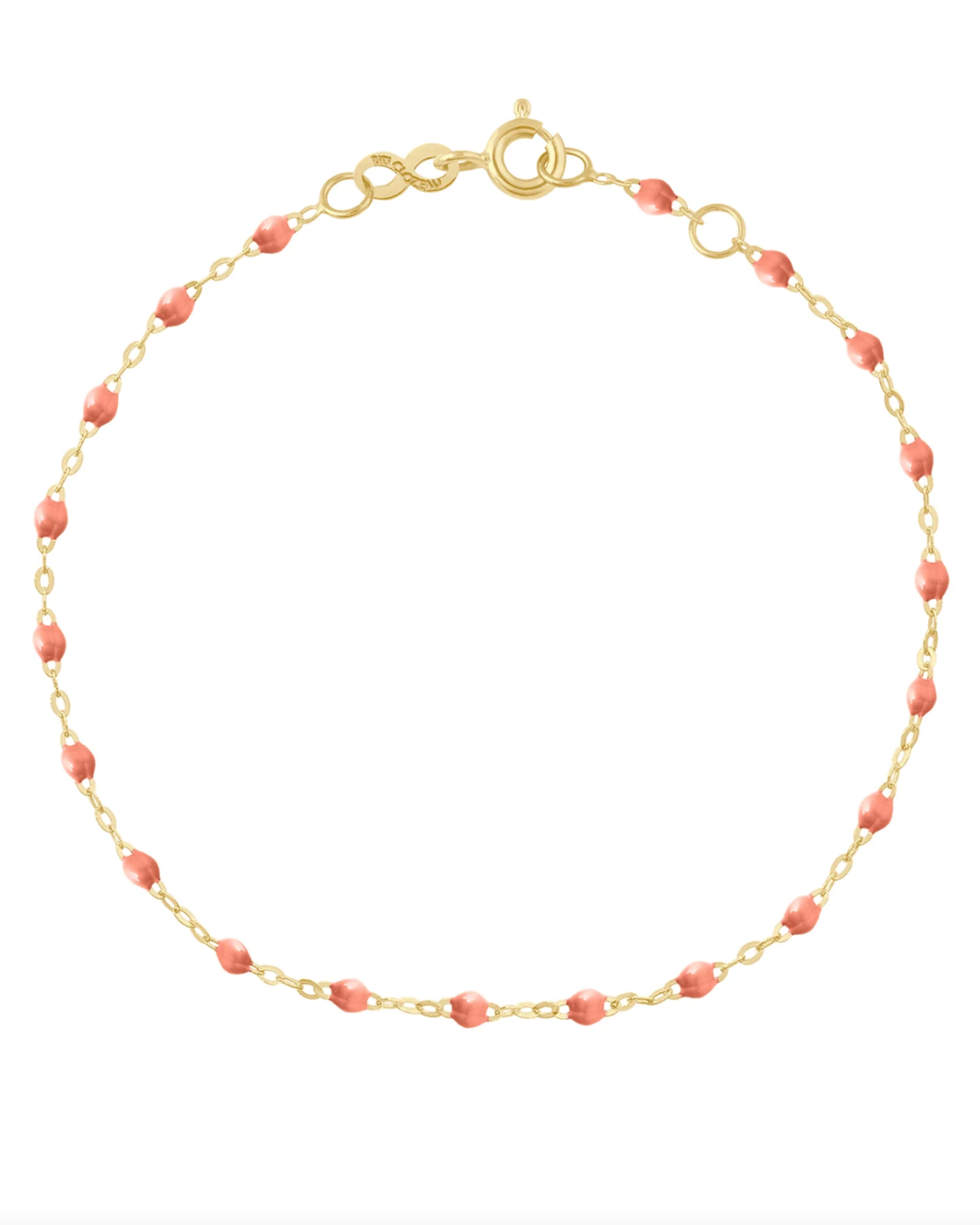 Gigi Clozeau - Bracelet saumon Classique Gigi, or jaune, 17 cm