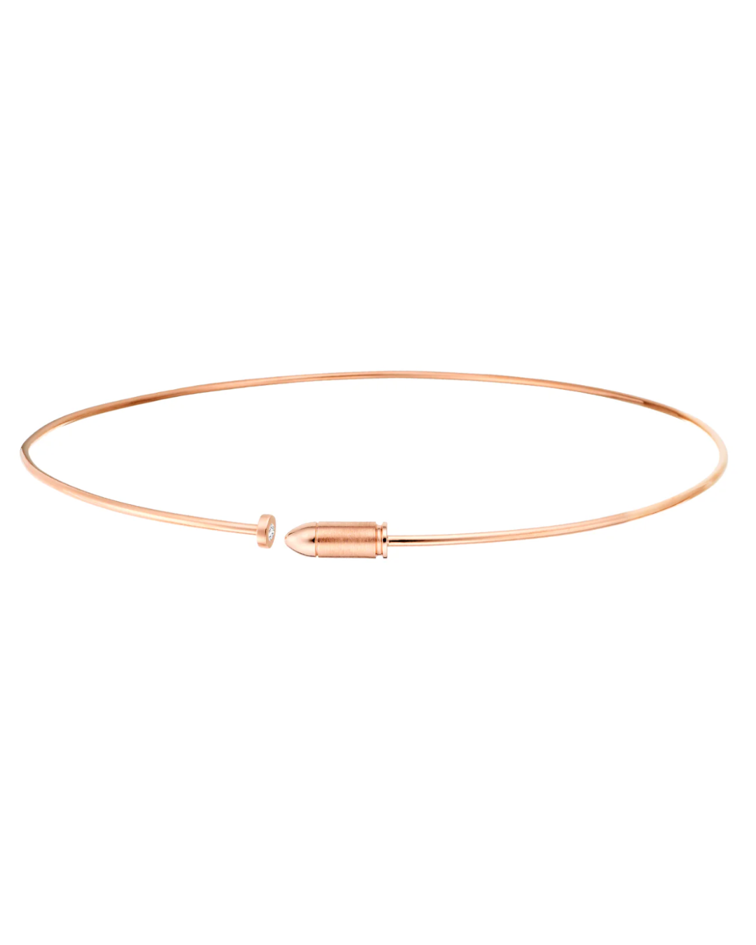 Akillis - Collier choker Mini Bang Bang diamant Or rose