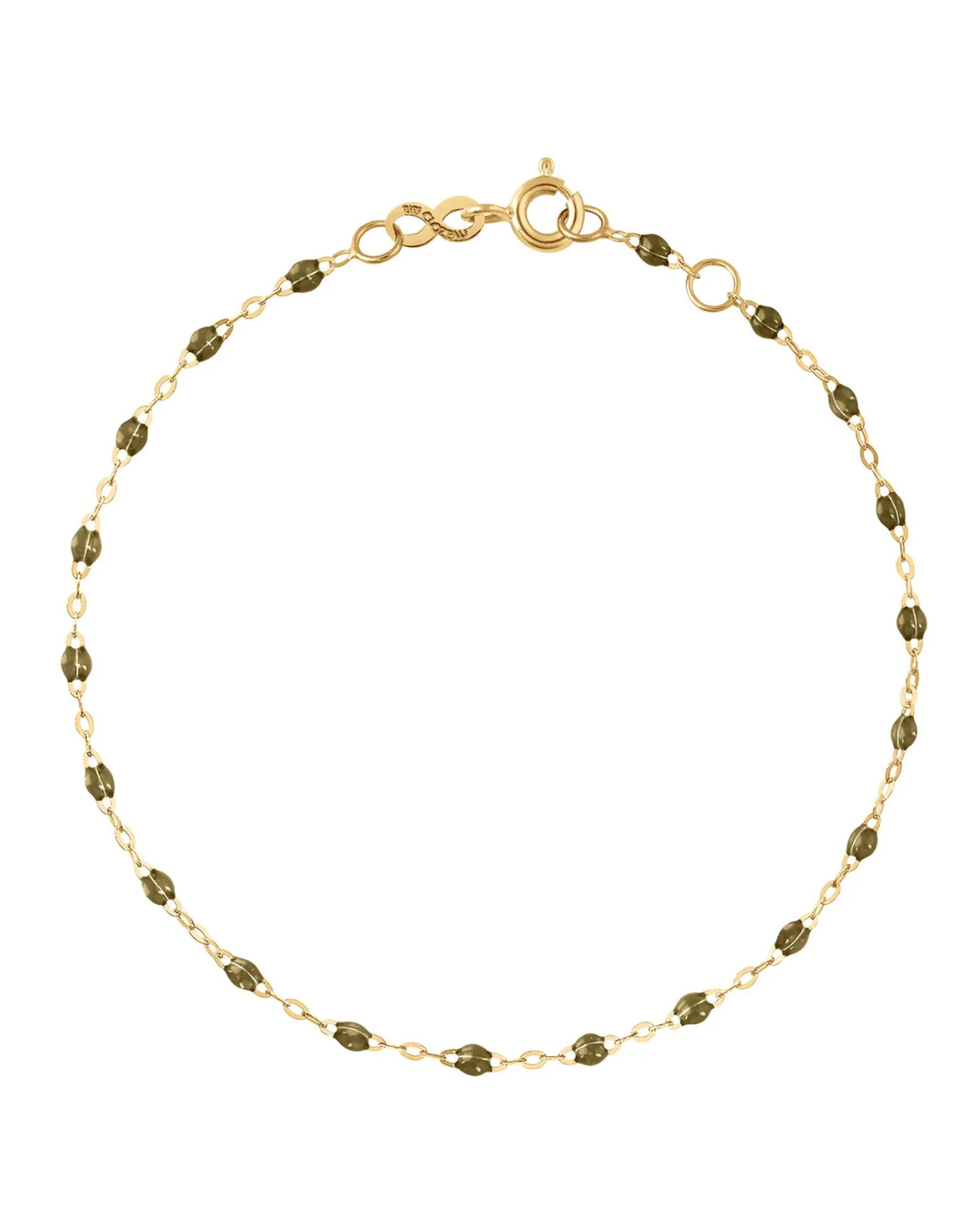 Gigi Clozeau - Bracelet kaki Classique Gigi, or jaune, 17 cm