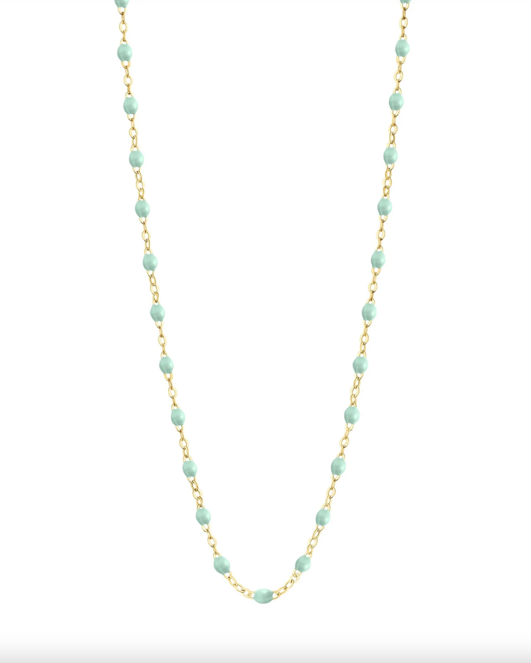 Gigi Clozeau - Collier jade Classique Gigi, or jaune, 42 cm