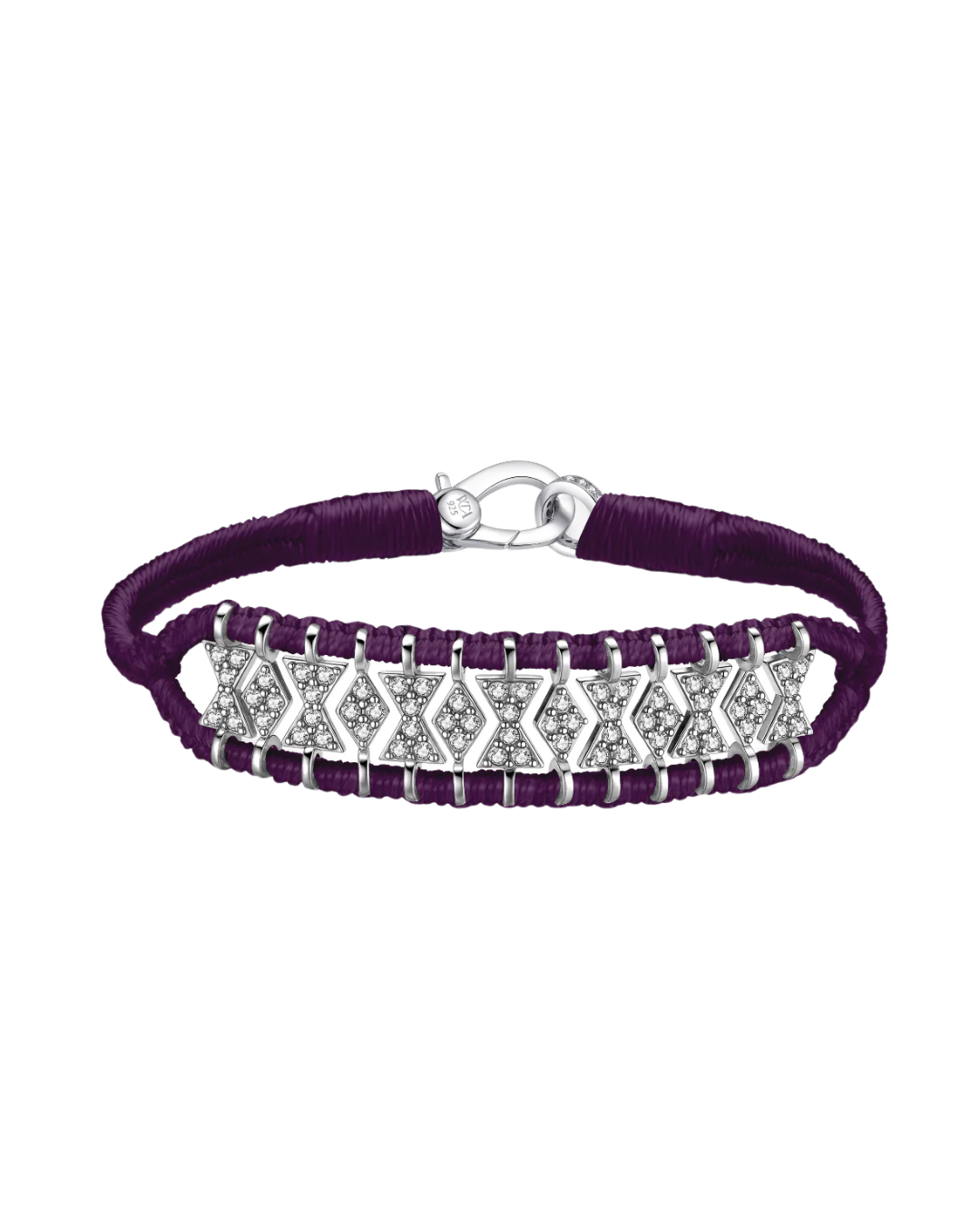 Van Den Abeele - Bracelet Buzios aubergine