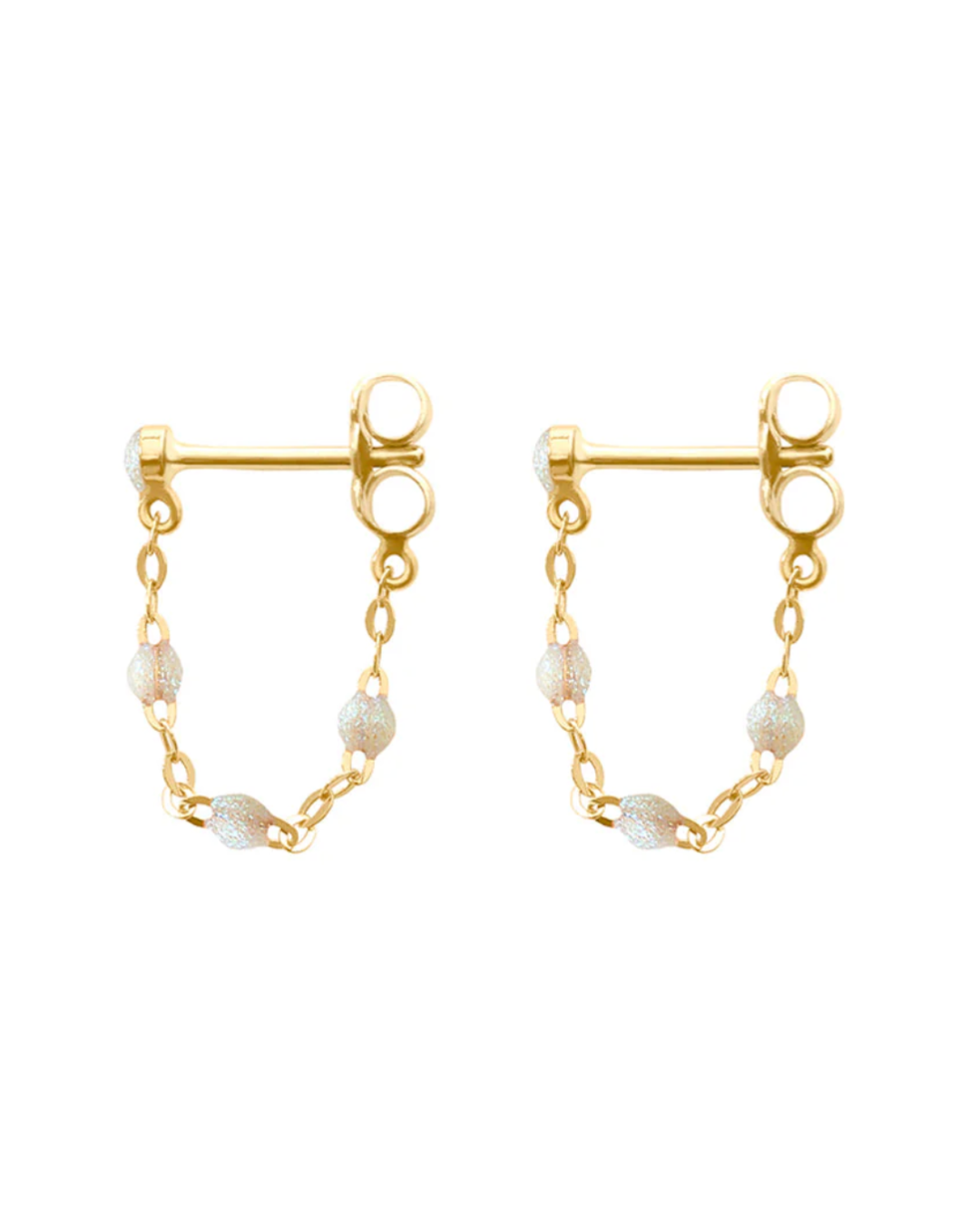 Gigi Clozeau - Boucles d'oreilles opale Classique Gigi, or jaune