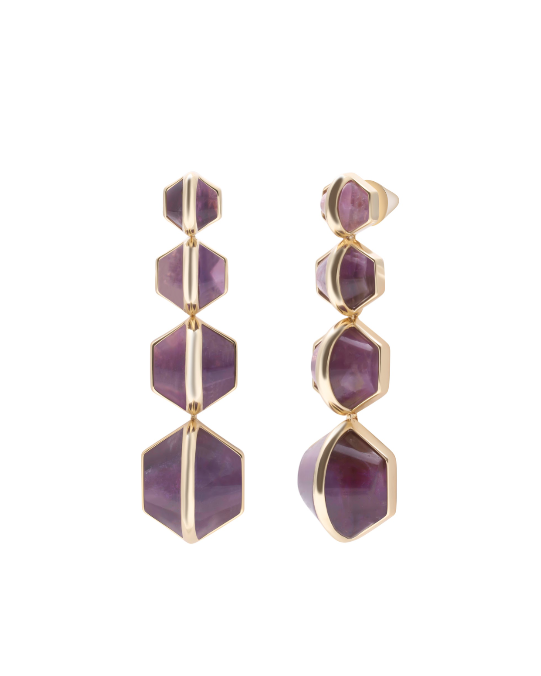 Eddie Borgo - Inlaid honeycomb drop earrings 2