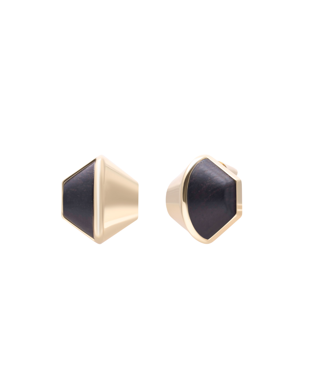 Eddie borgo - Inlaid honeycomb stud earrings