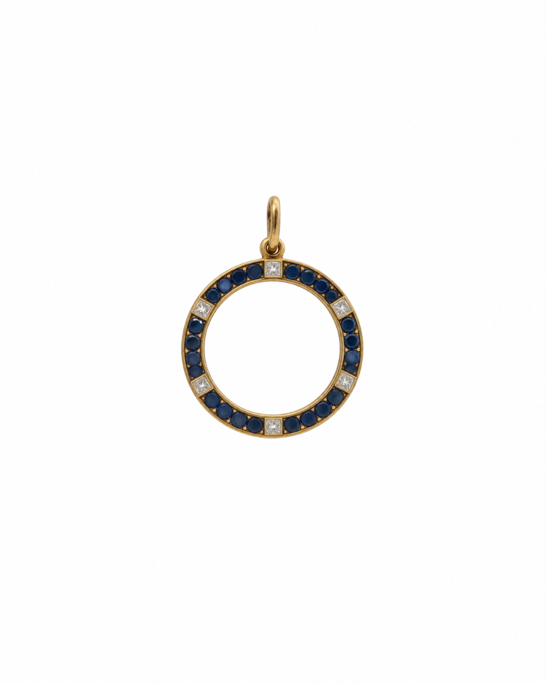 Axelle Delhaye - Pendentif Vintage Saphirs & Diamants