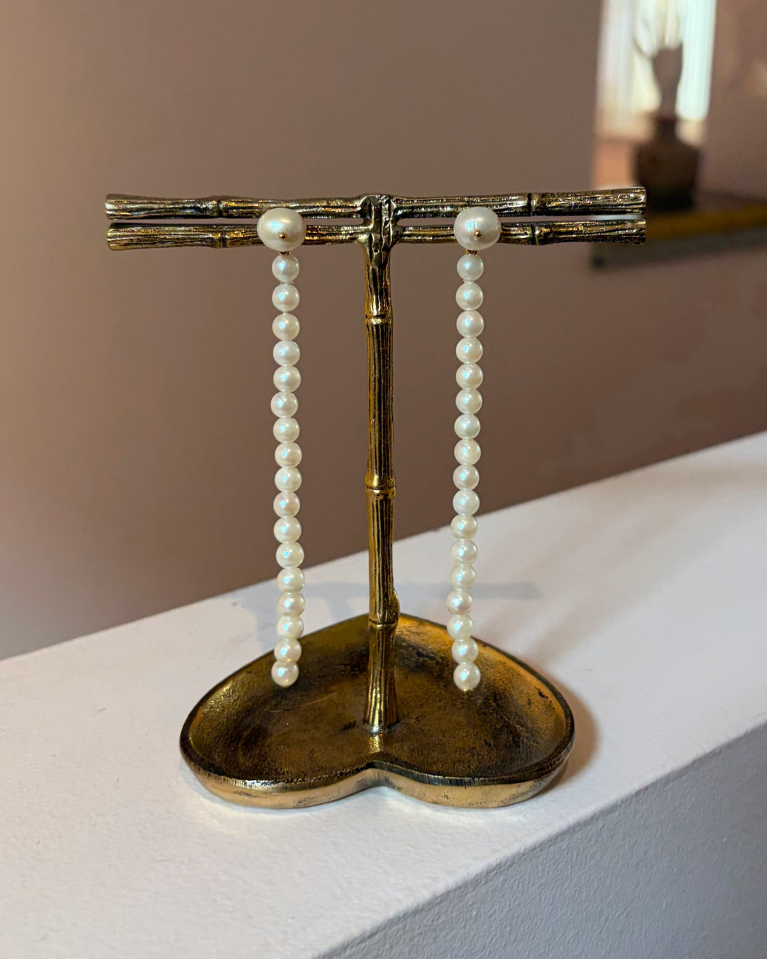 Axelle Delhaye - Boucles d’Oreilles Perles Cascade