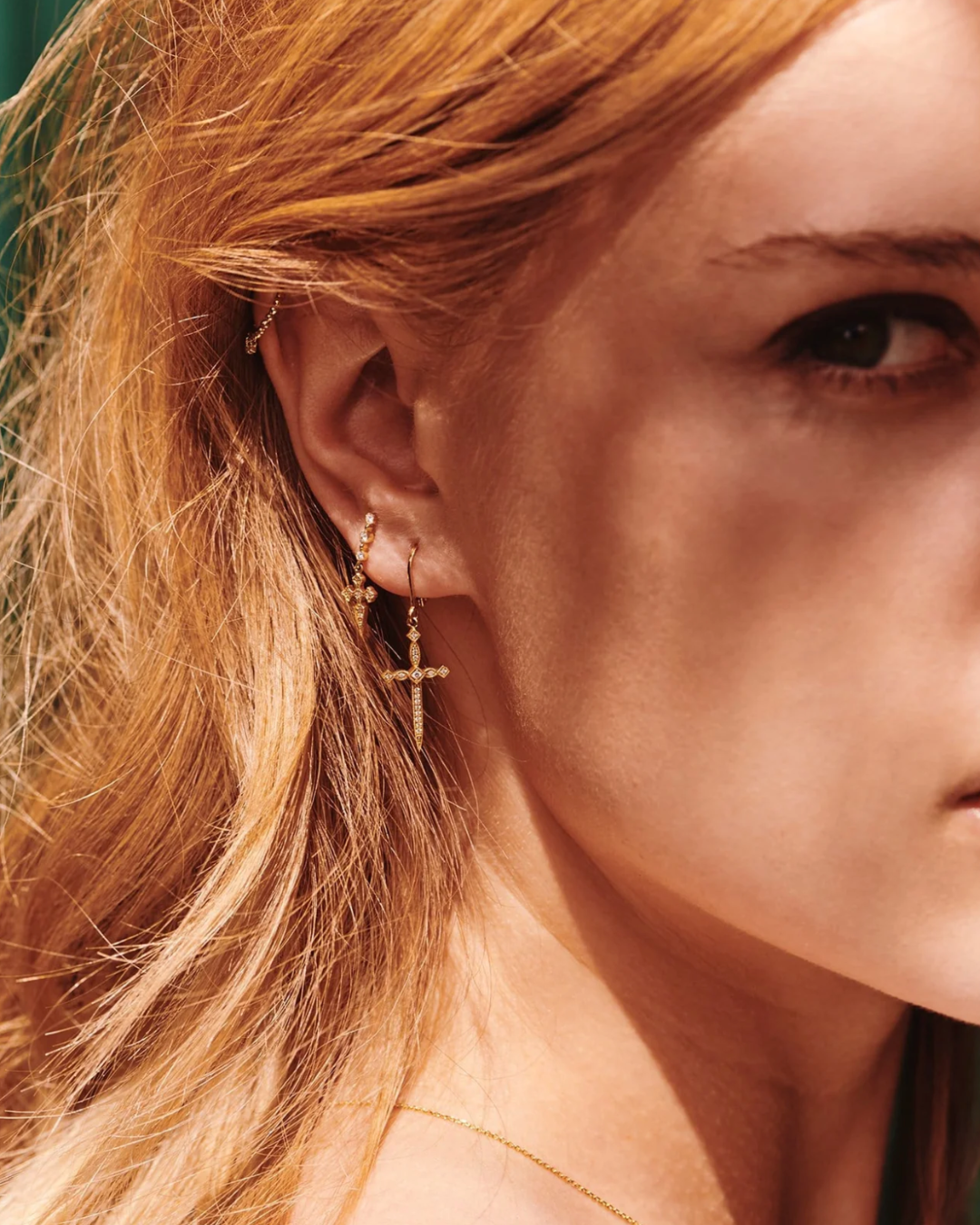 Stone - Boucles d'oreilles Diabolique OR ET DIAMANTS