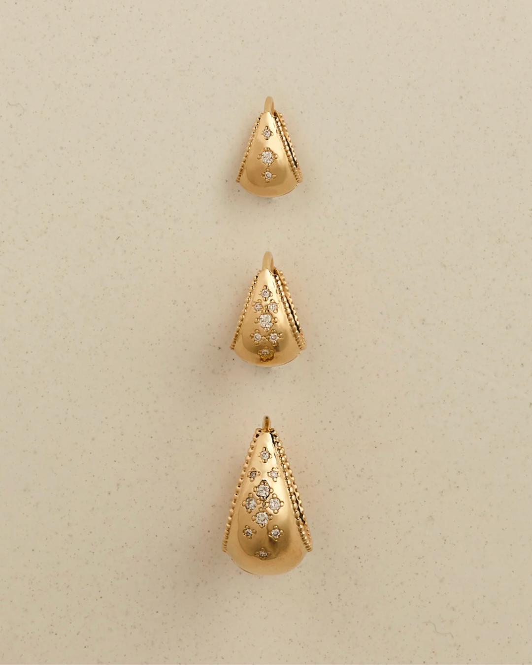 Métier - Dôme Diamond Scatter Hoop mini