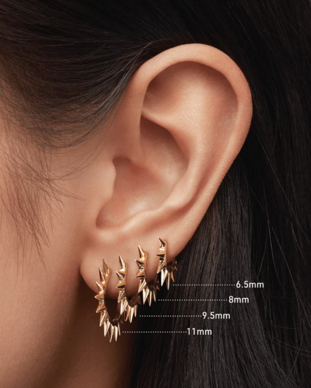 Maria Tash - Metal Mohawk Hoop Earring
