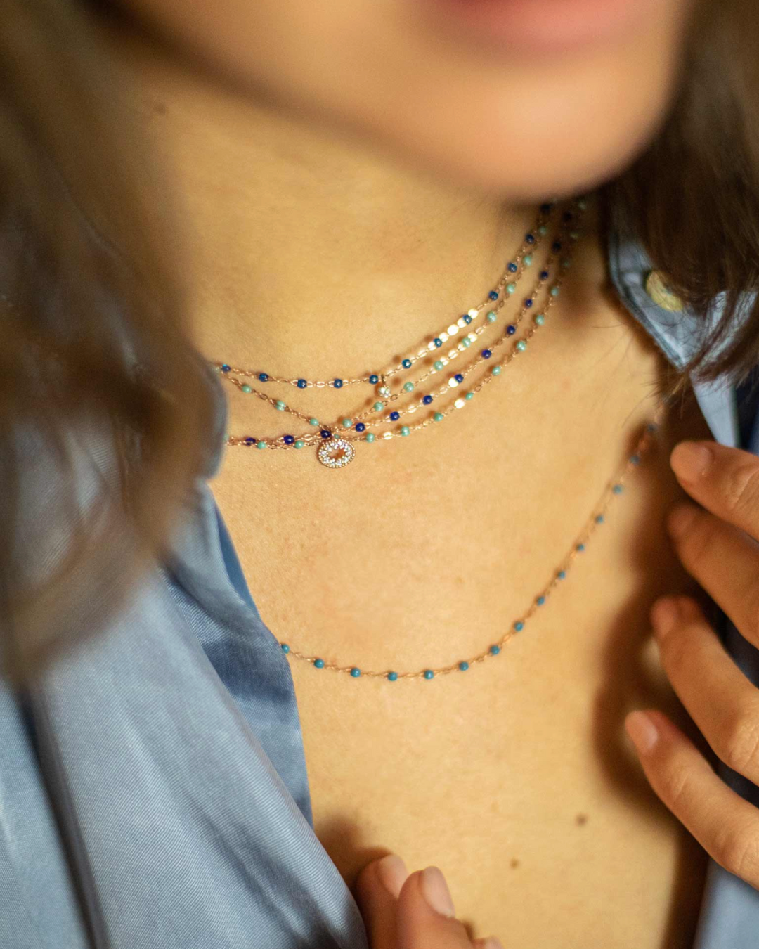 Gigi Clozeau - Collier céleste Classique Gigi, or jaune, 42 cm