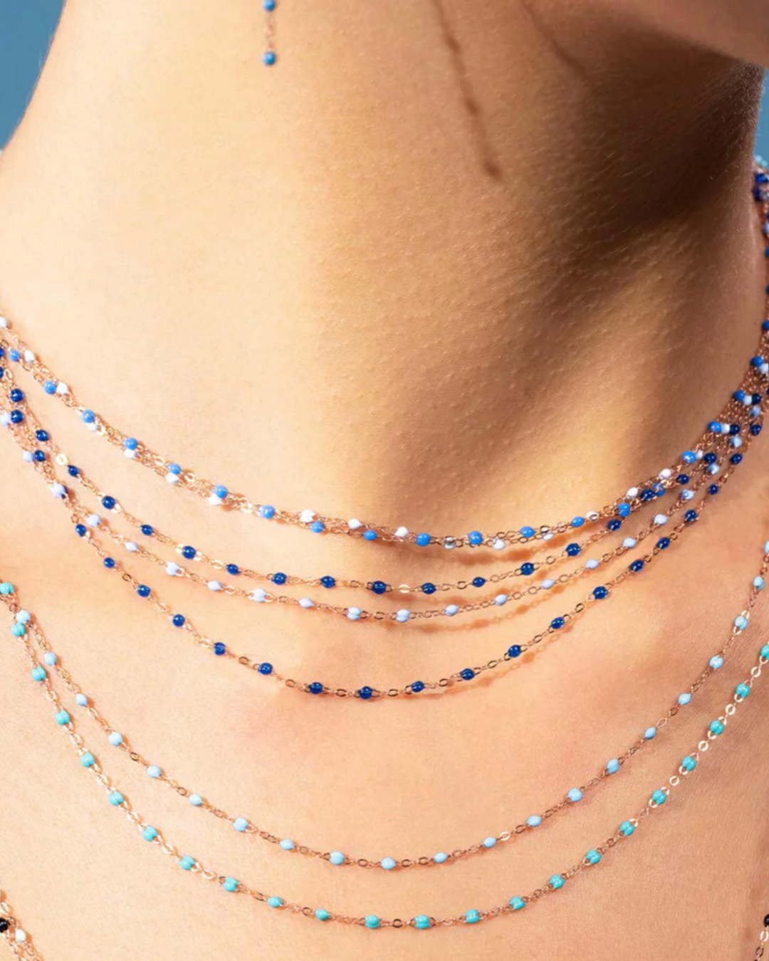 Gigi Clozeau - Collier saphir Classique Gigi, or jaune, 42 cm