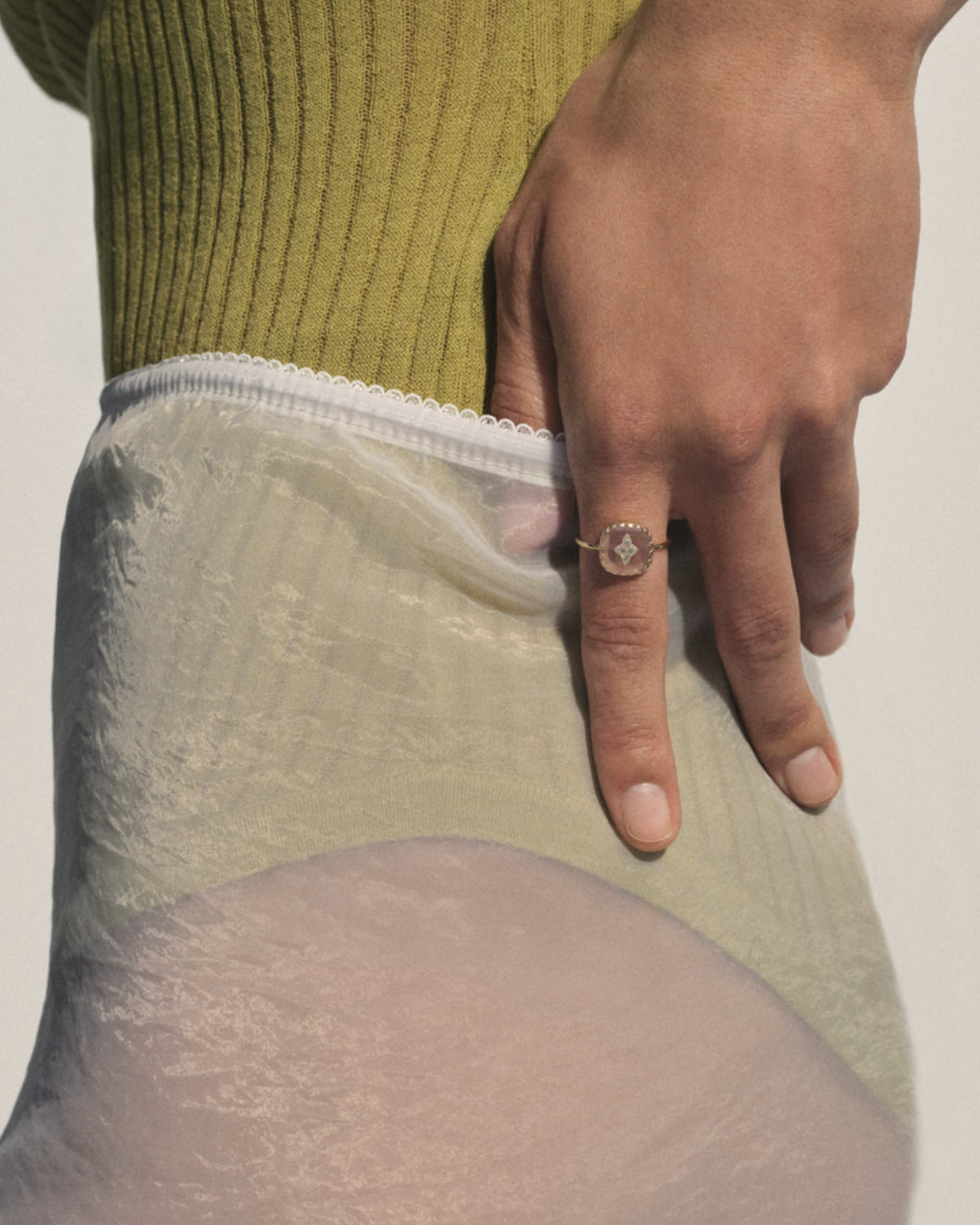 Pascale Monvoisin - Ring PIERROT STRAWBERRY QUARTZ