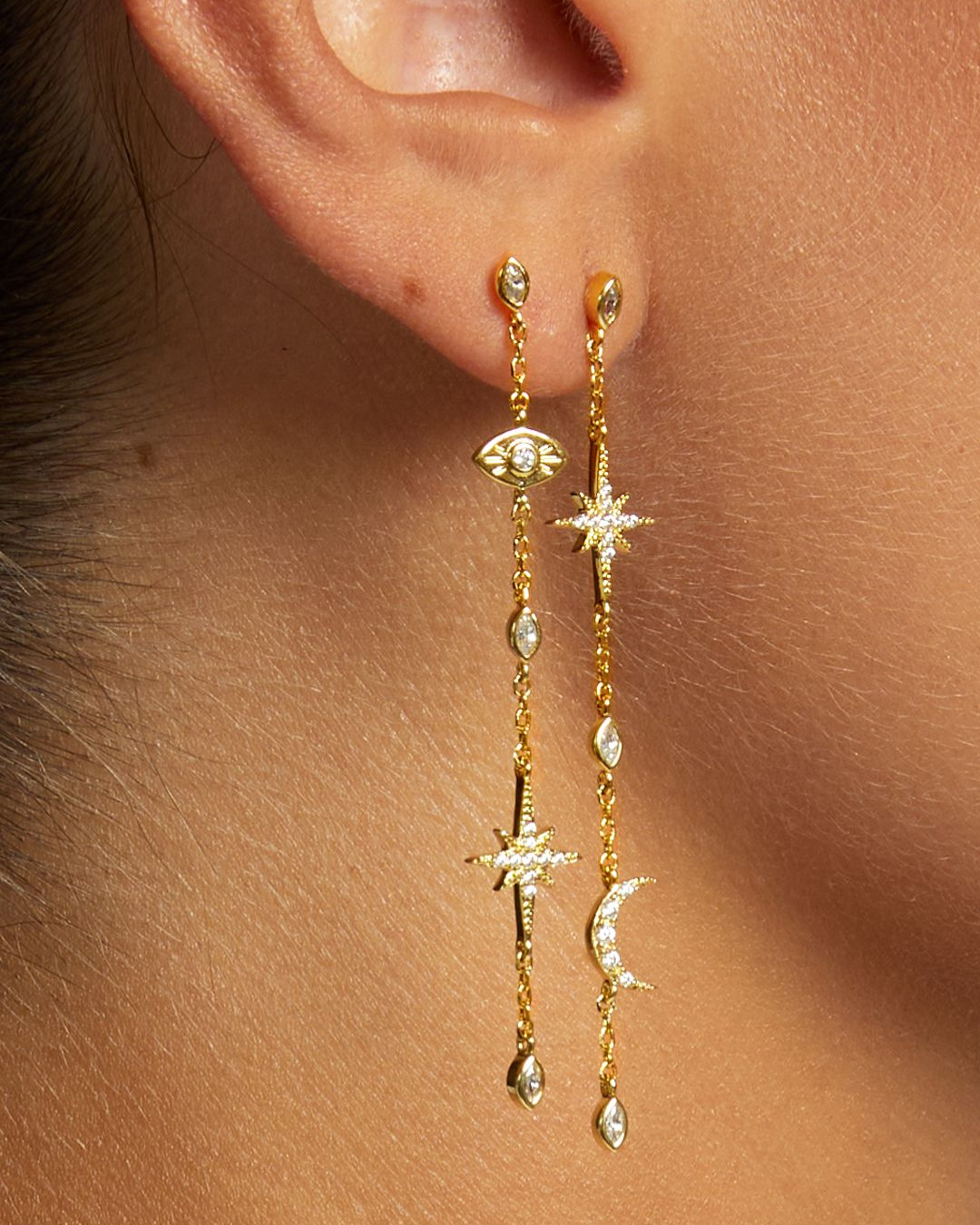 Mya Bay - boucles d'oreille constellation