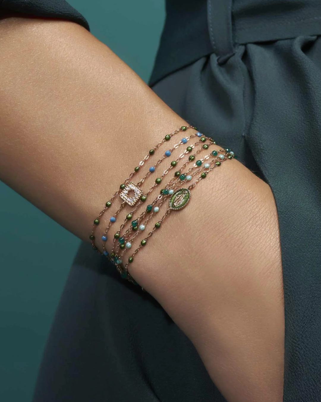Gigi Clozeau - Bracelet glacier Classique Gigi, or jaune, 17 cm