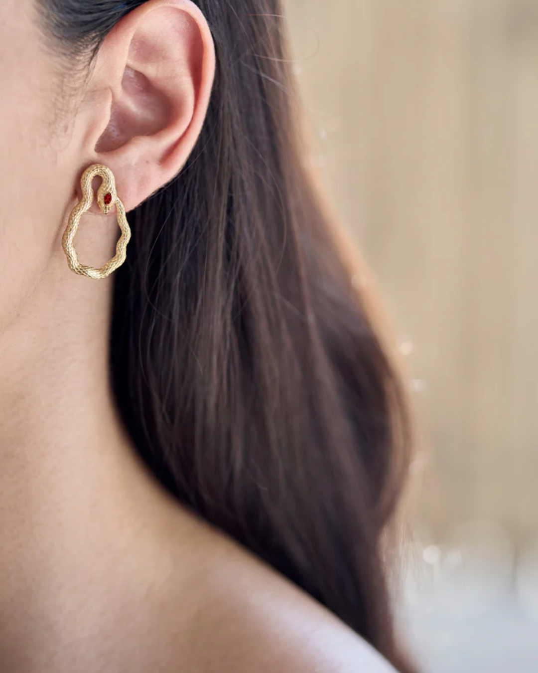 Dorothée Sausset - Shakti Grenat Boucle d'oreille