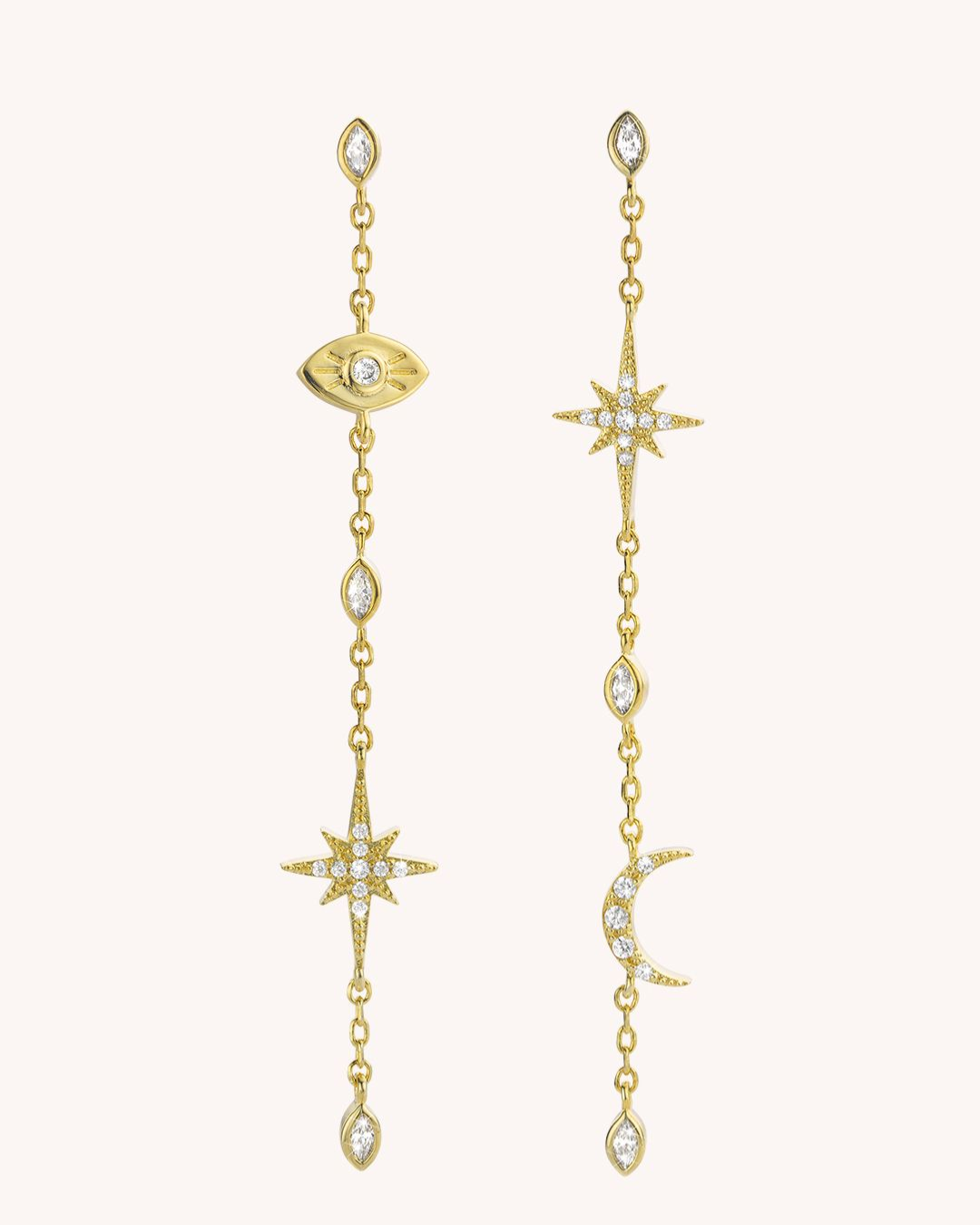 Mya Bay - boucles d'oreille constellation