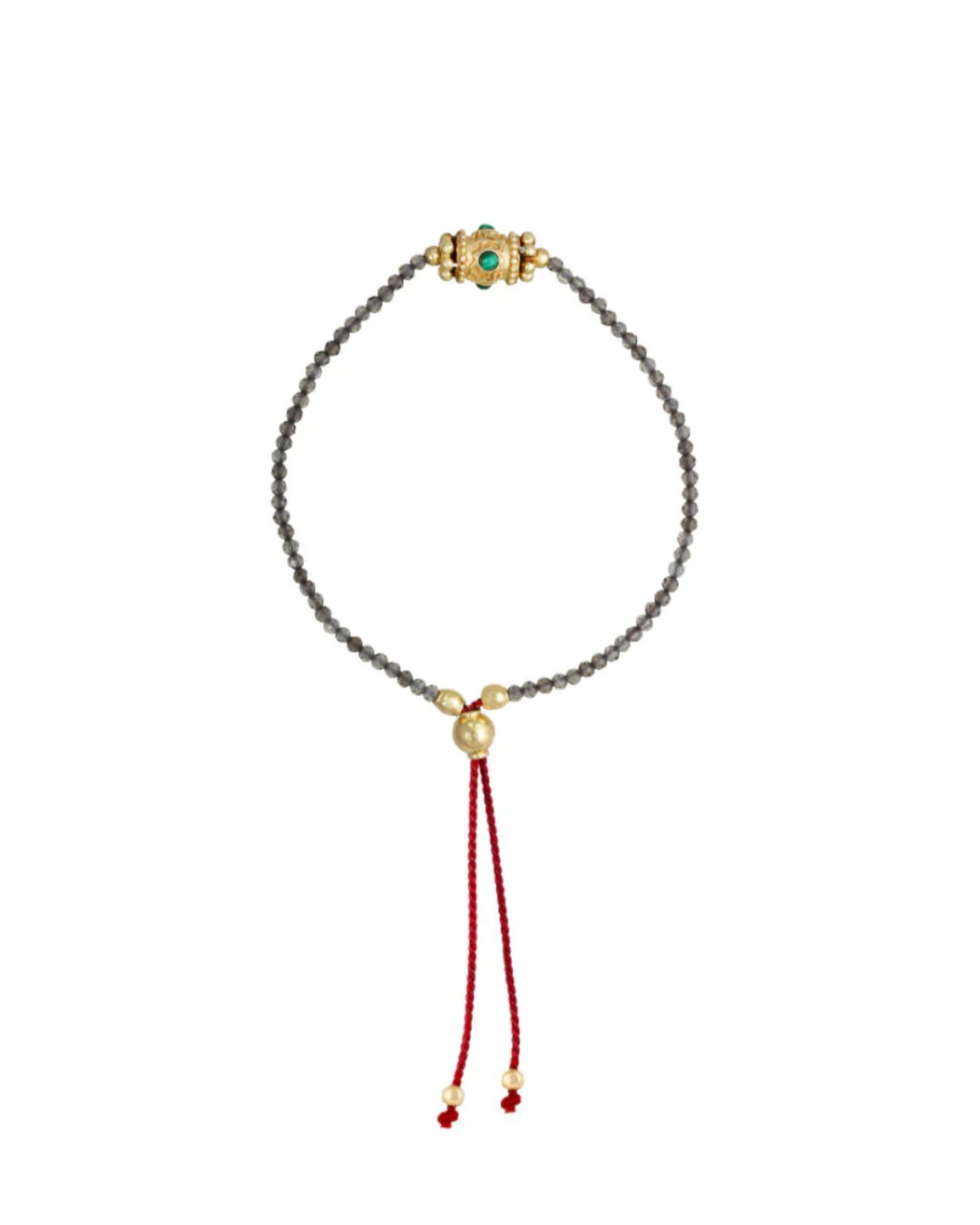 Dorothée Sausset - Bracelet Rakhi Yuvy 2 Malachite Smoky quartz