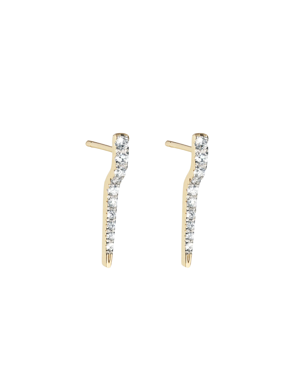 Margaret Mae -Boucles d’Oreilles Icicle Or et Diamant