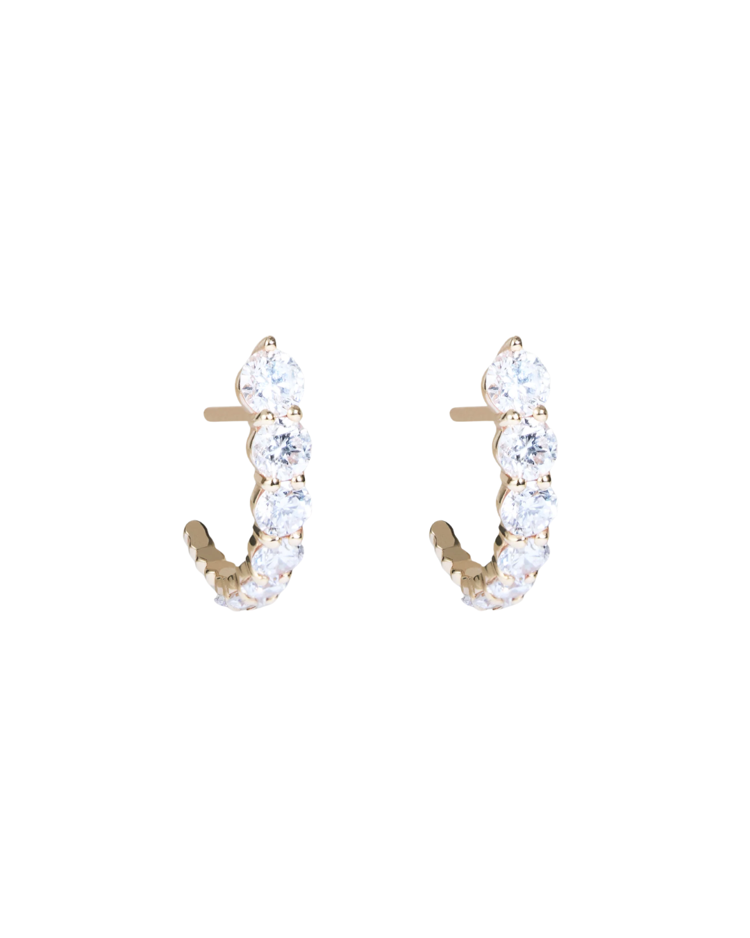 Margaret Mae -Boucles d’Oreilles Moonlight Or et Diamant