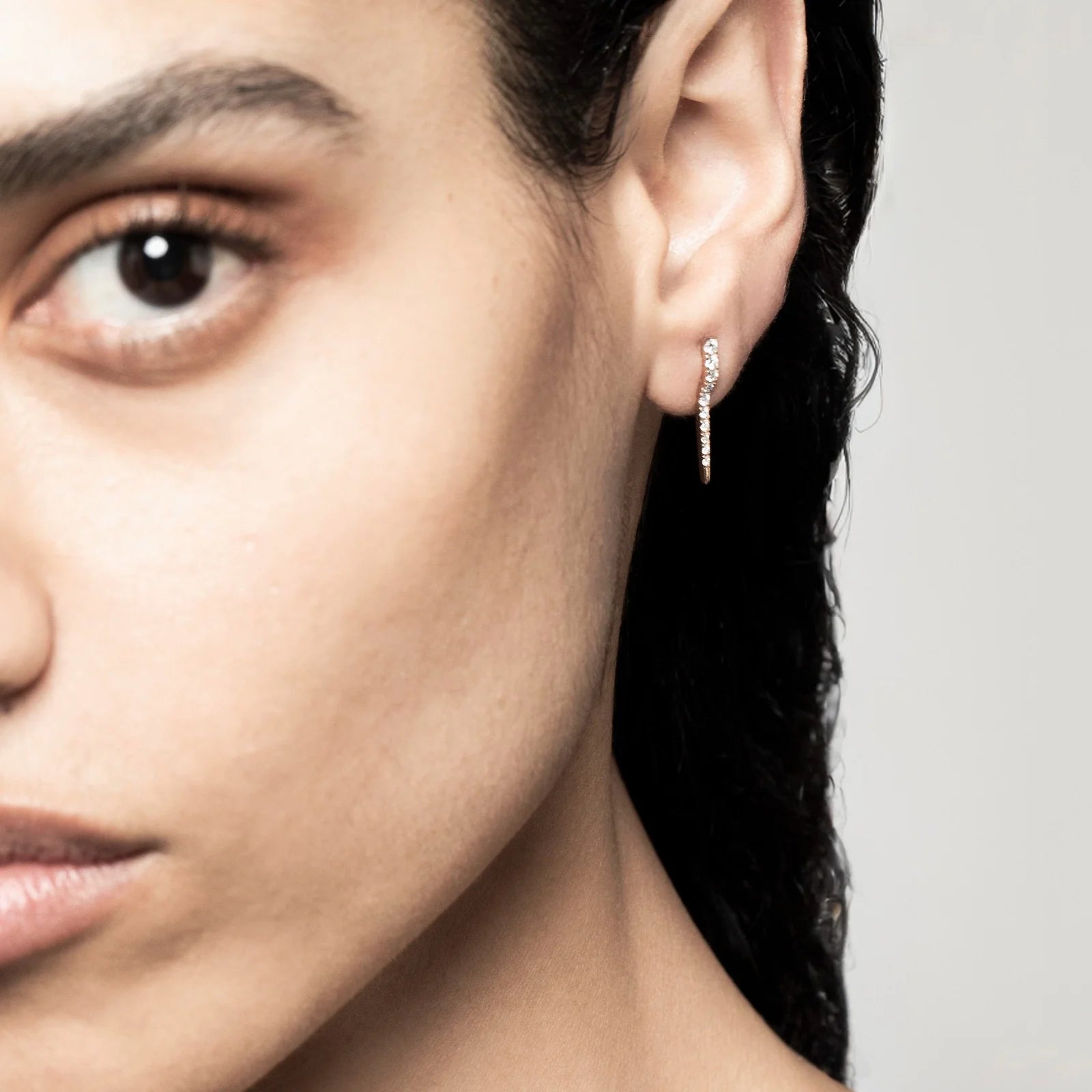 Margaret Mae -Boucles d’Oreilles Icicle Or et Diamant