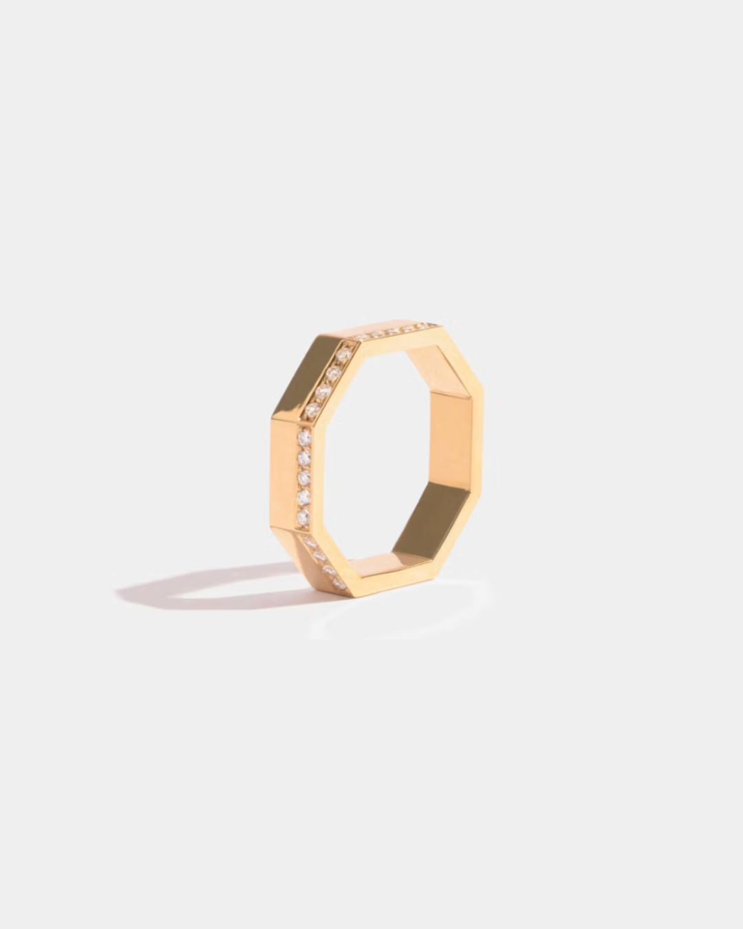JEM - Large Paved Octagon Ring