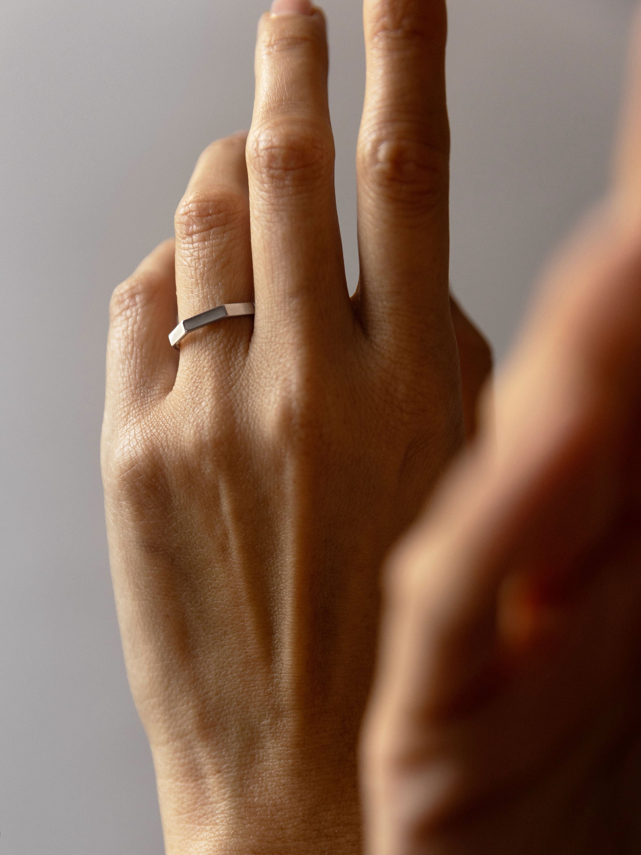 JEM - Bague Octogone Simple